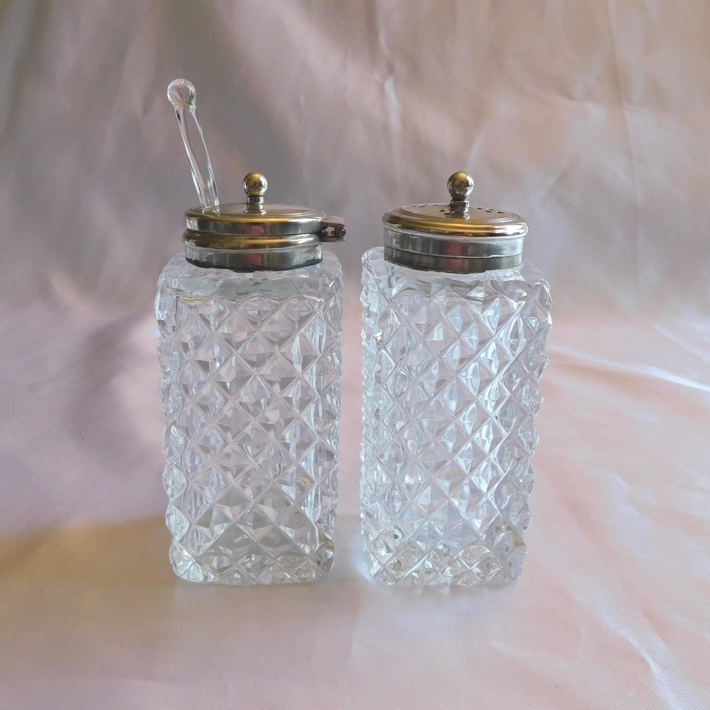 Five Piece Condiment Set with Silver Rack # 21579