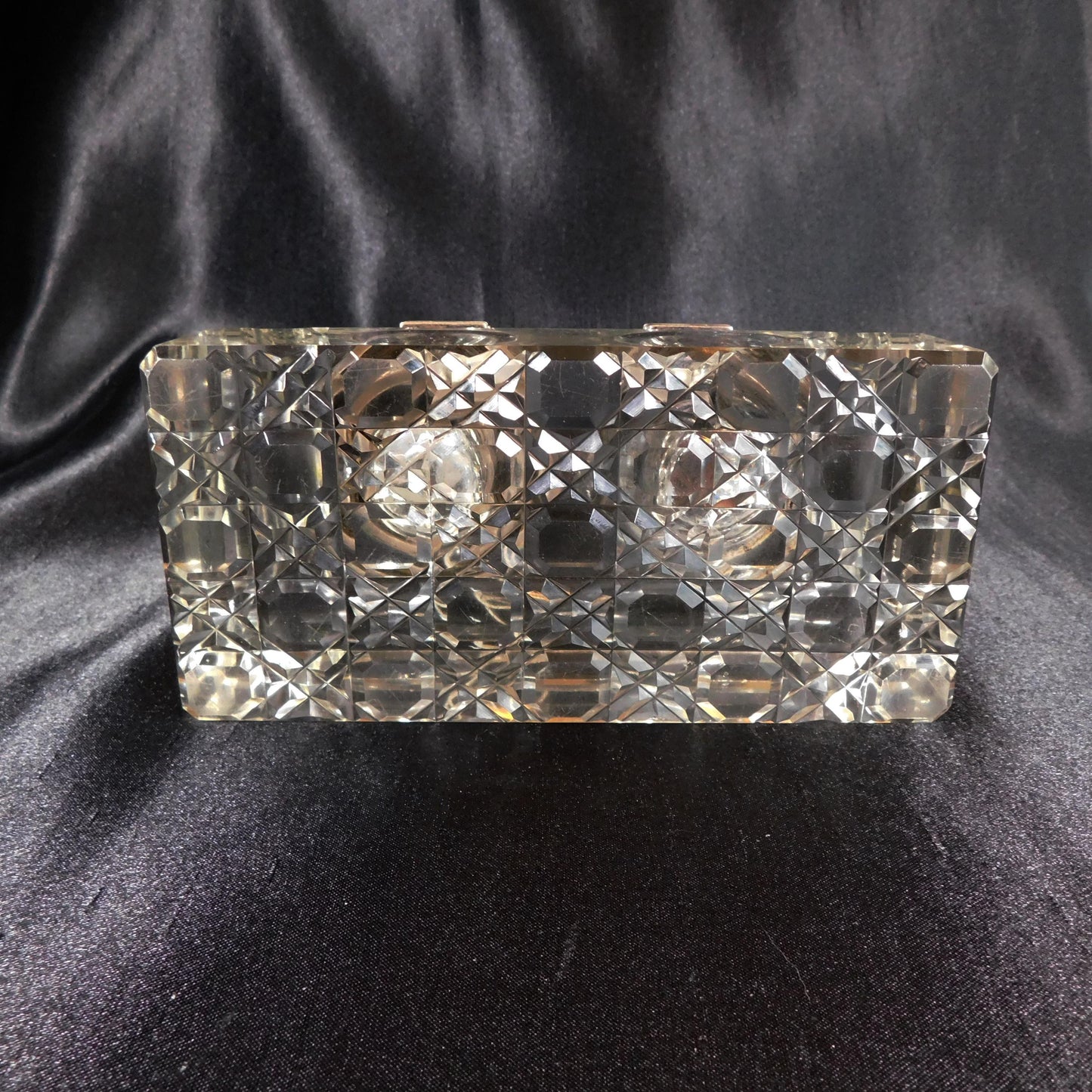 Abarrat and Sons Antique Cut Crystal with Silverplate Inkwell #22662