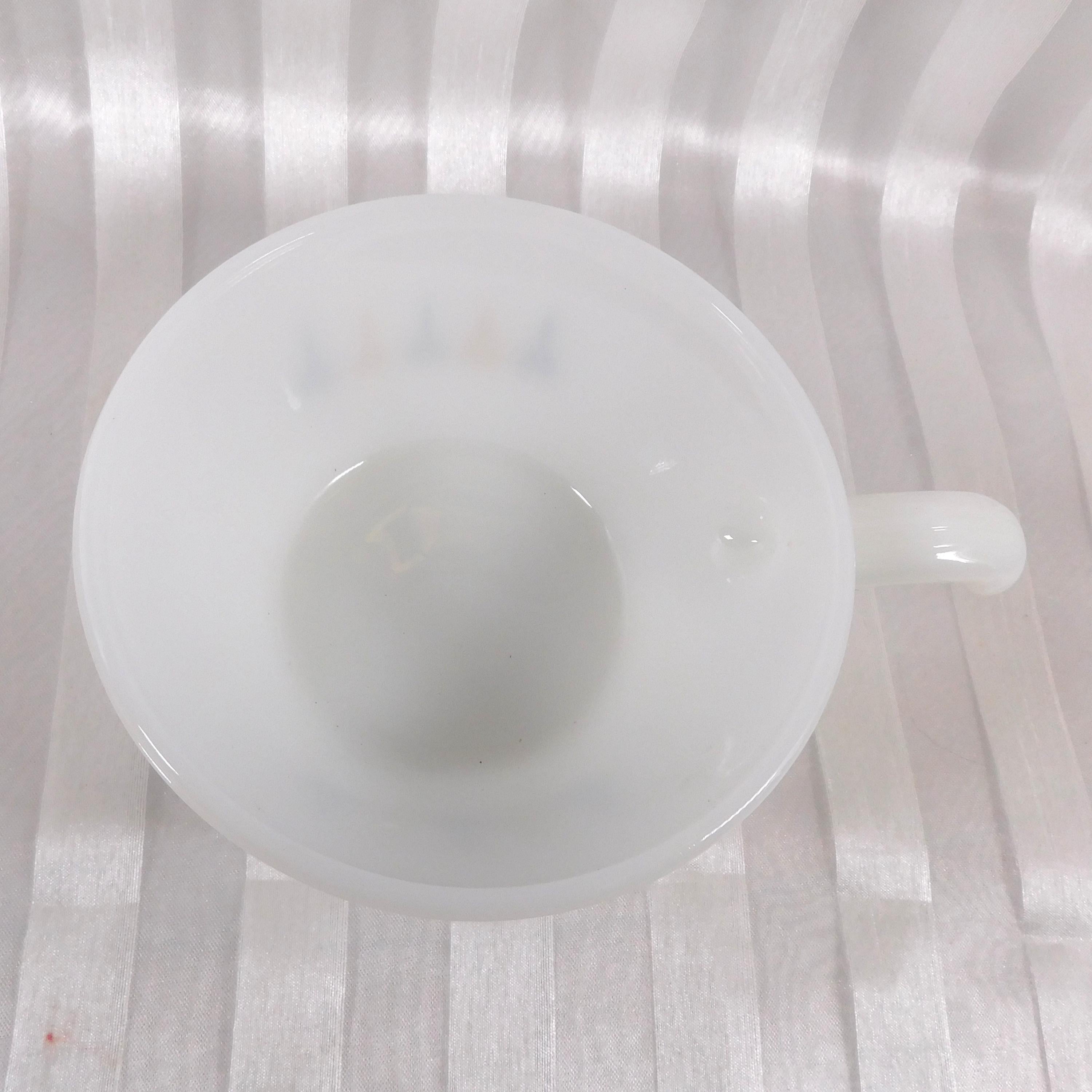 Anchor Hocking Fire King Set of two White Ramekin Dishes with Handles # 26223