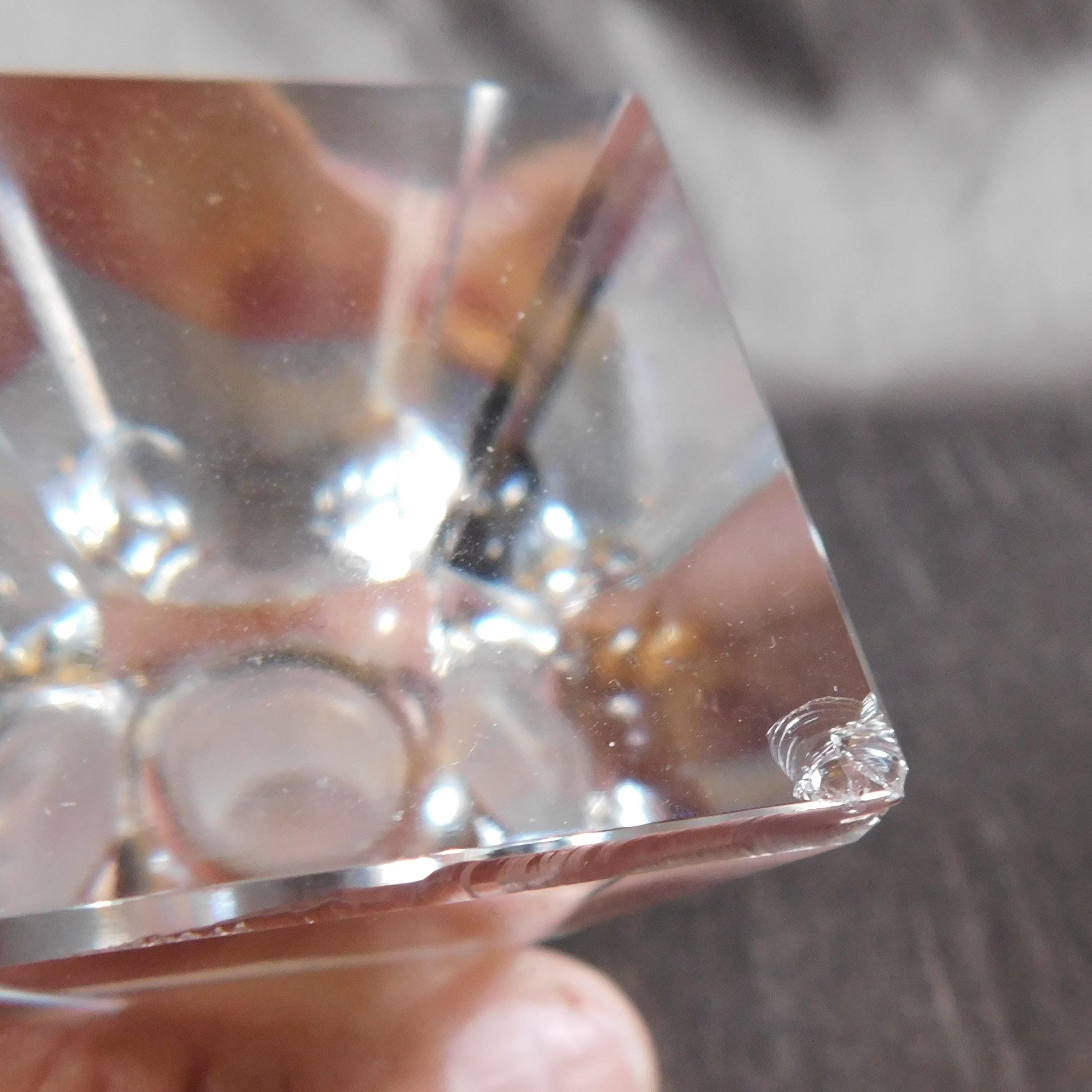 Angular Cut Crystal Perfume Bottle #  22524