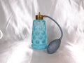Baby Blue Glass Perfume Atomizer with Clear Dots # 23078