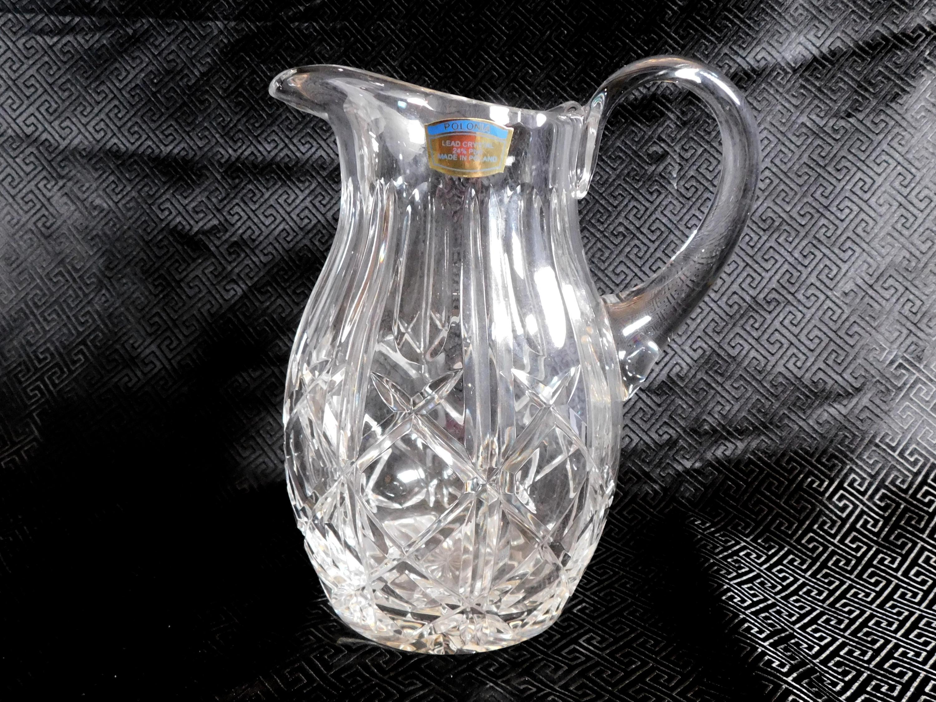 Polonia Cut Crystal Pitcher # 24814