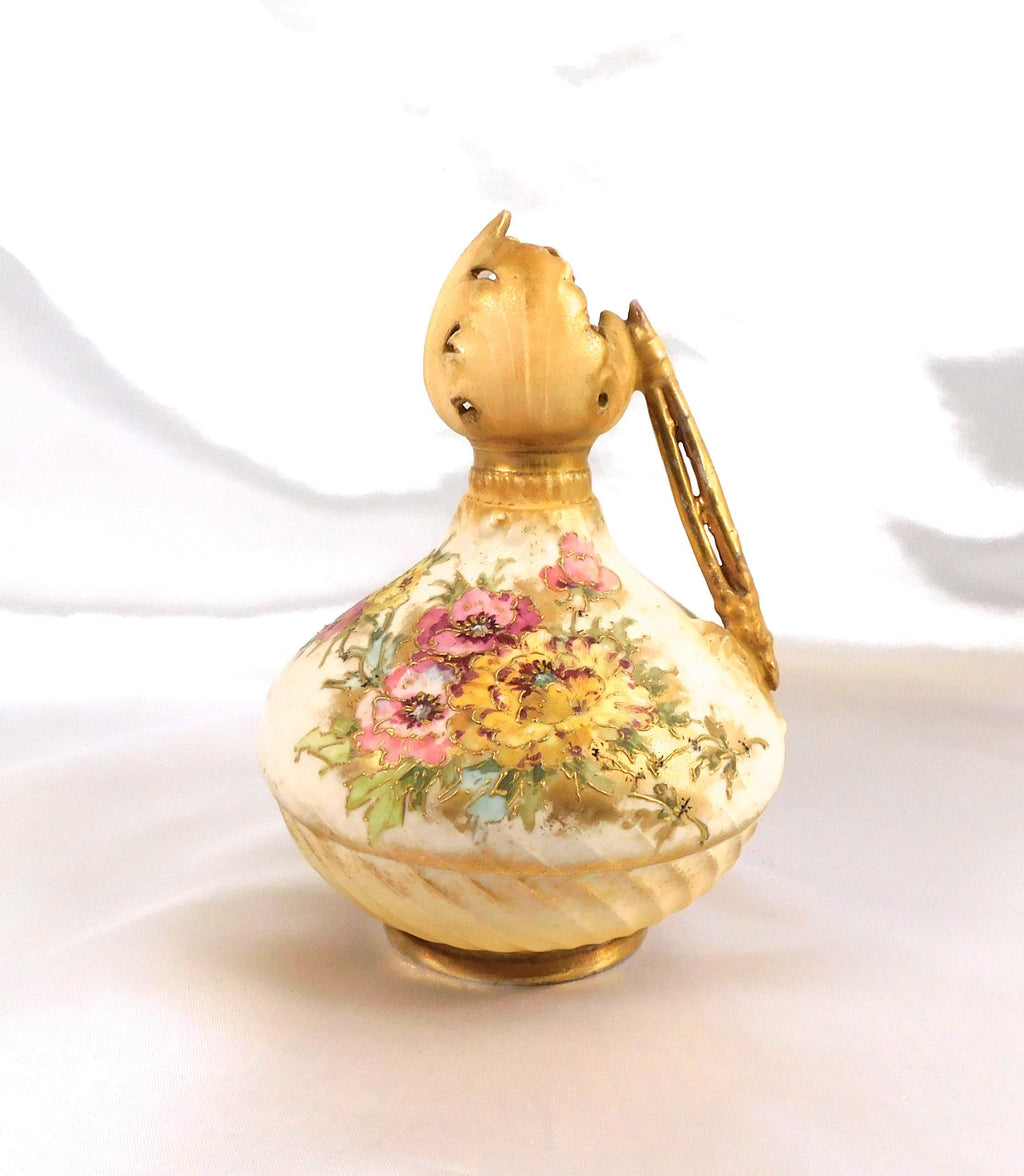 Mermod & Jaccard Cream Floral Pitcher # 6515