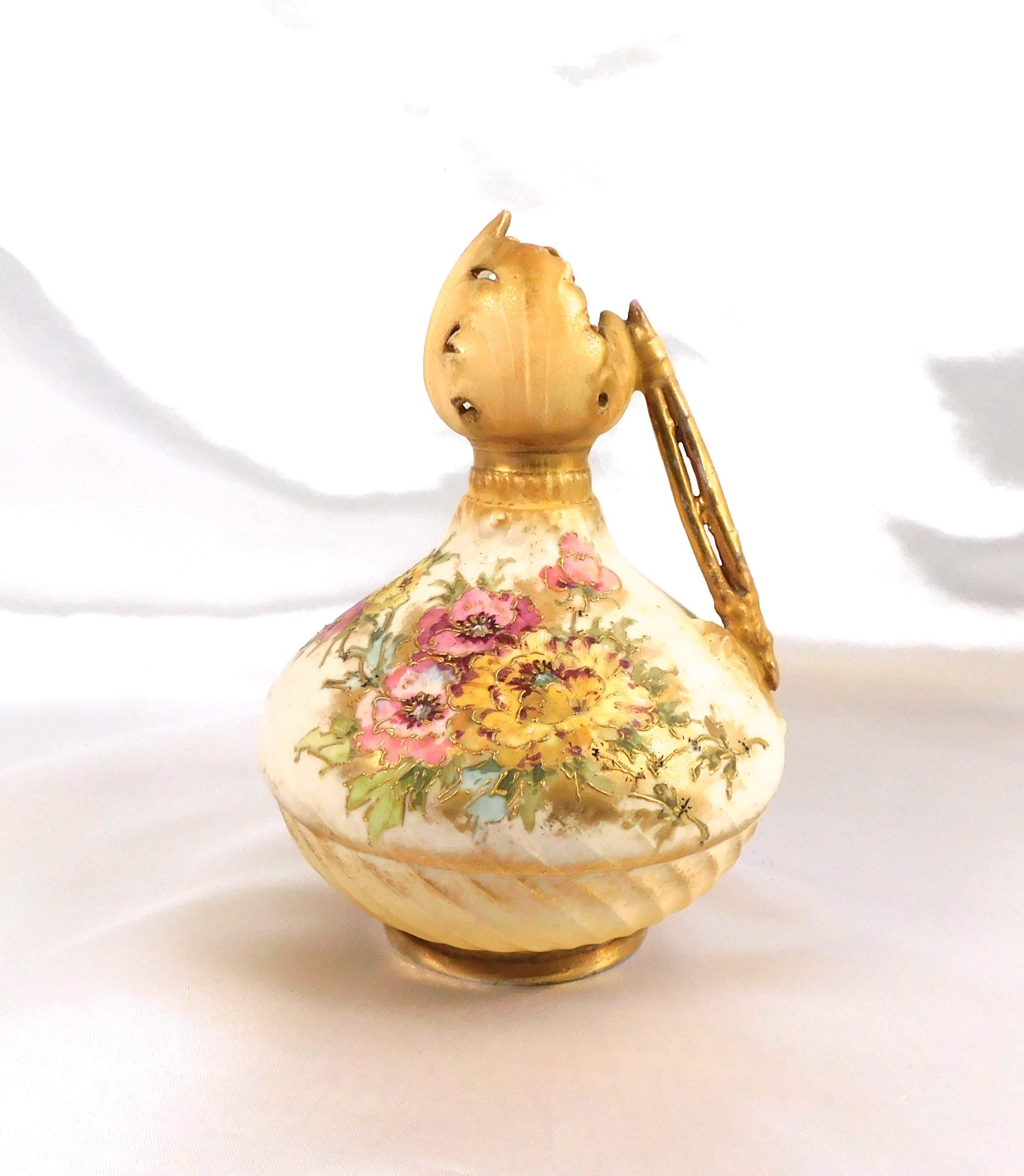 Mermod & Jaccard Cream Floral Pitcher # 6515