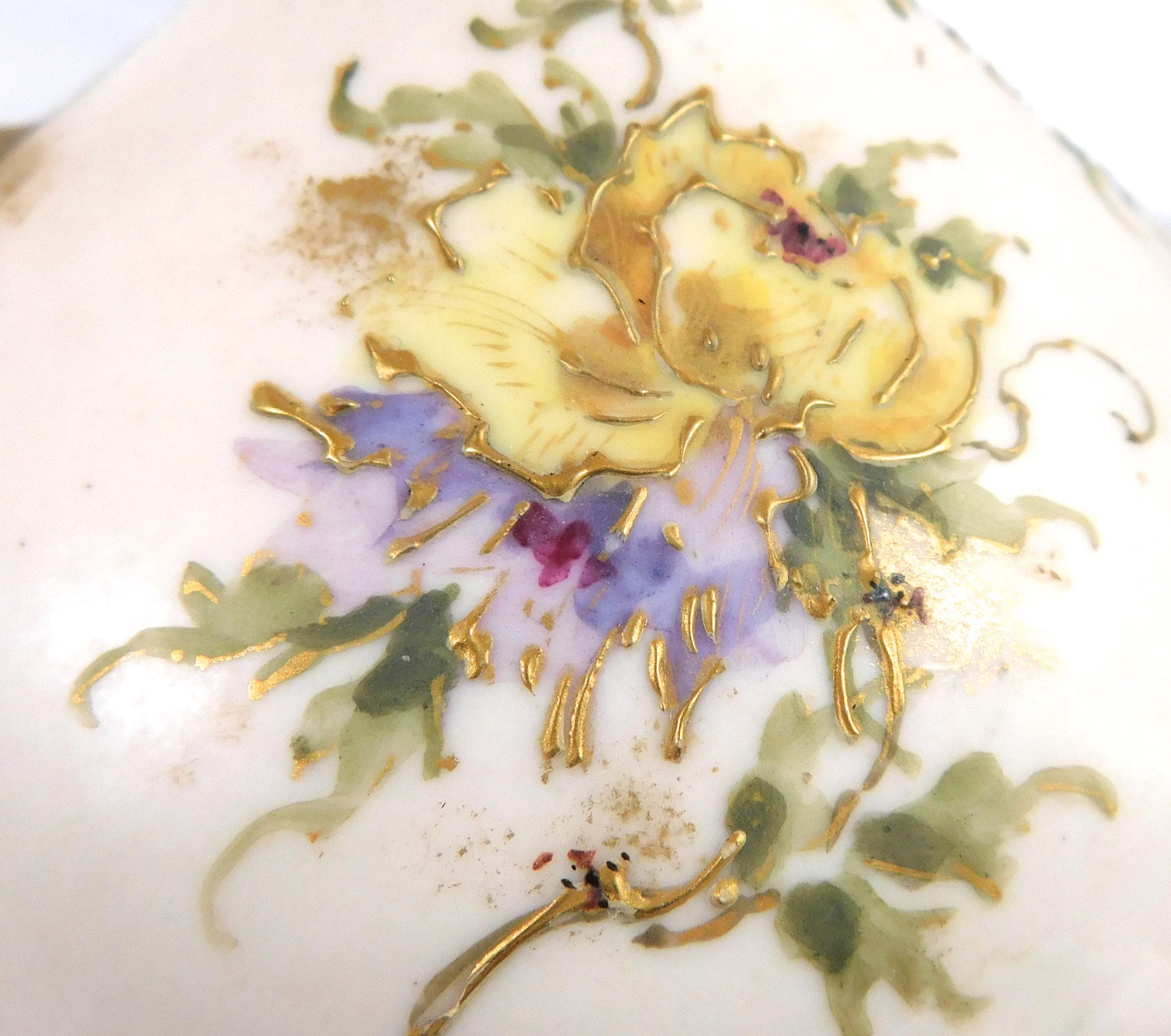 Mermod & Jaccard Cream Floral Pitcher # 6515
