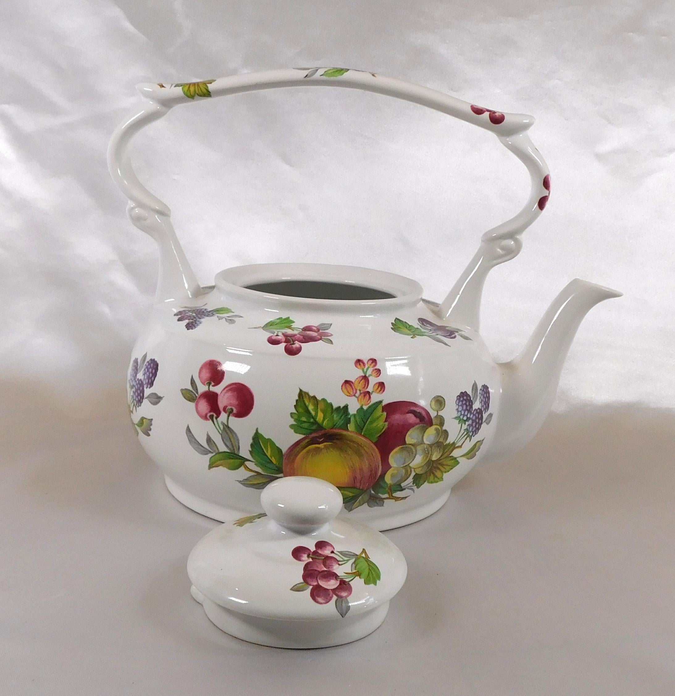 Arthur Wood Teapot Design with Fruit # 25841