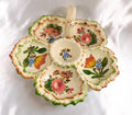 Six Section Fruit Serving Dish with Handle from Italy # 25729