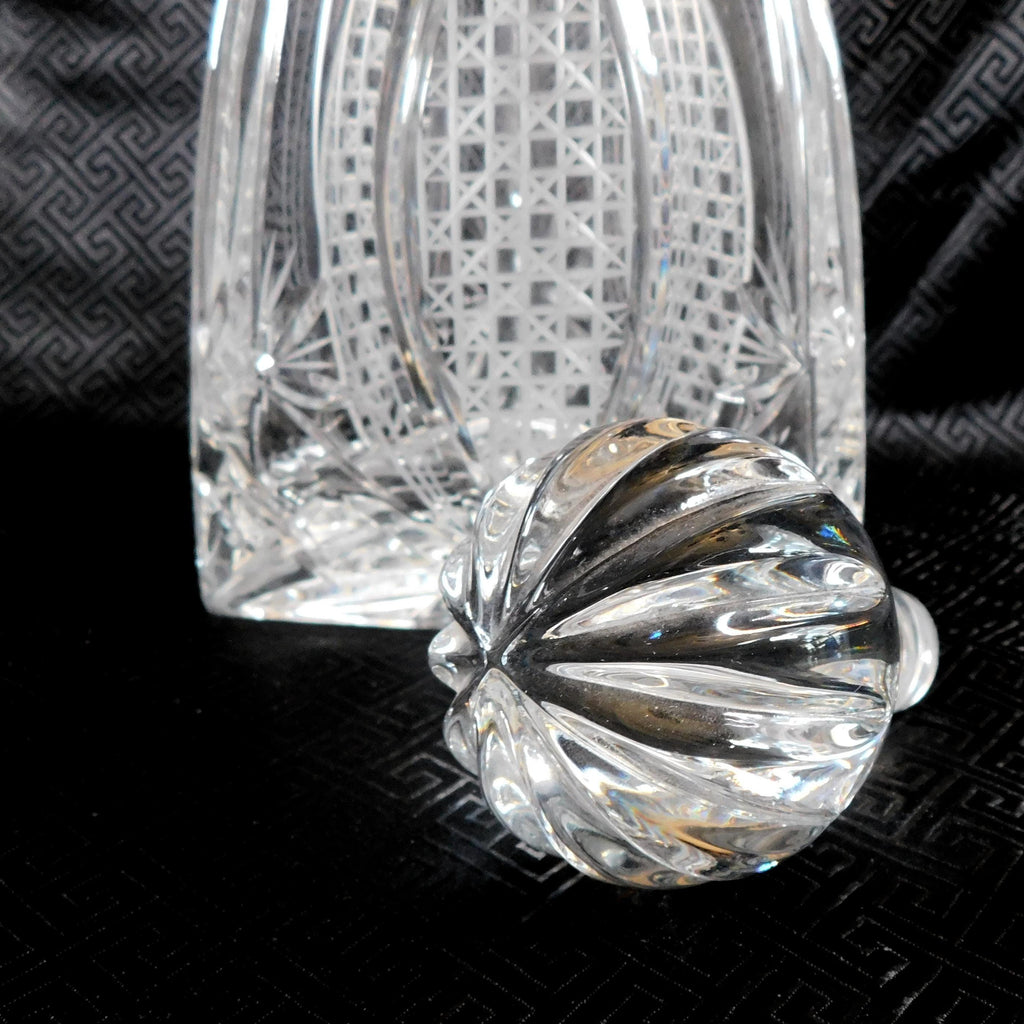 Vintage Three Sided Decanter with Wrong Stopper # 26037