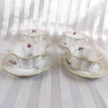 Set of Four Rosenthal Hand Painted Ramekin Dishes with Underplates # 26041