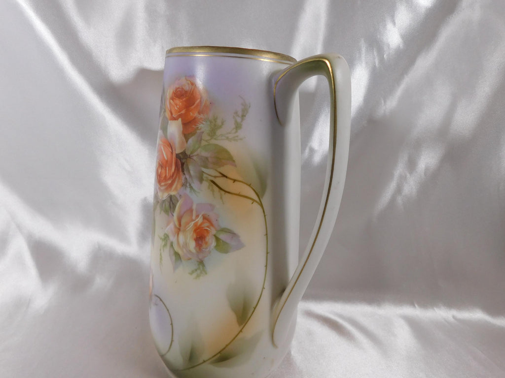 Peach Floral Coffee Pot from Germany # 25016