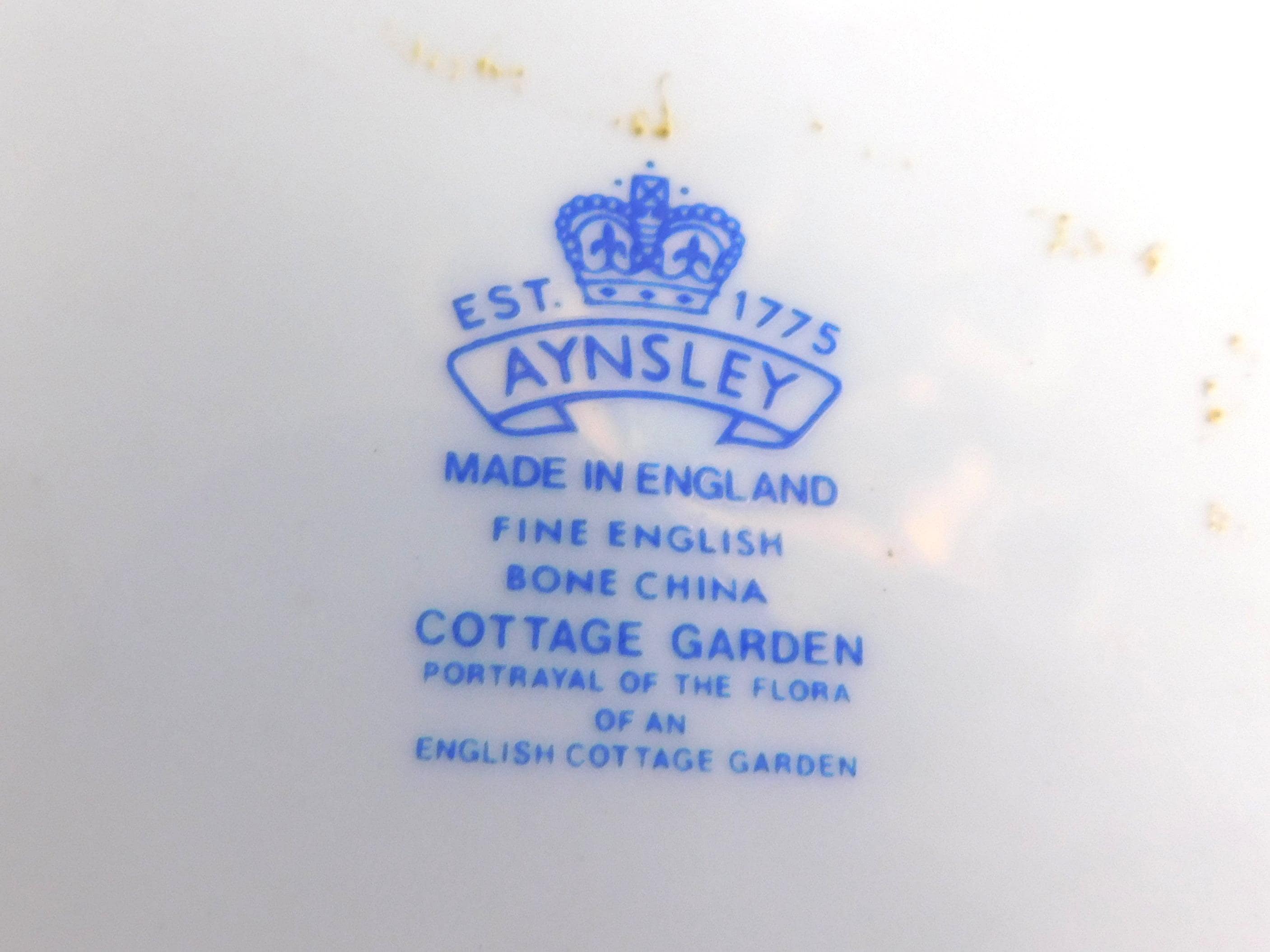 Aynsley Cake Plate in Cottage Garden # 23271