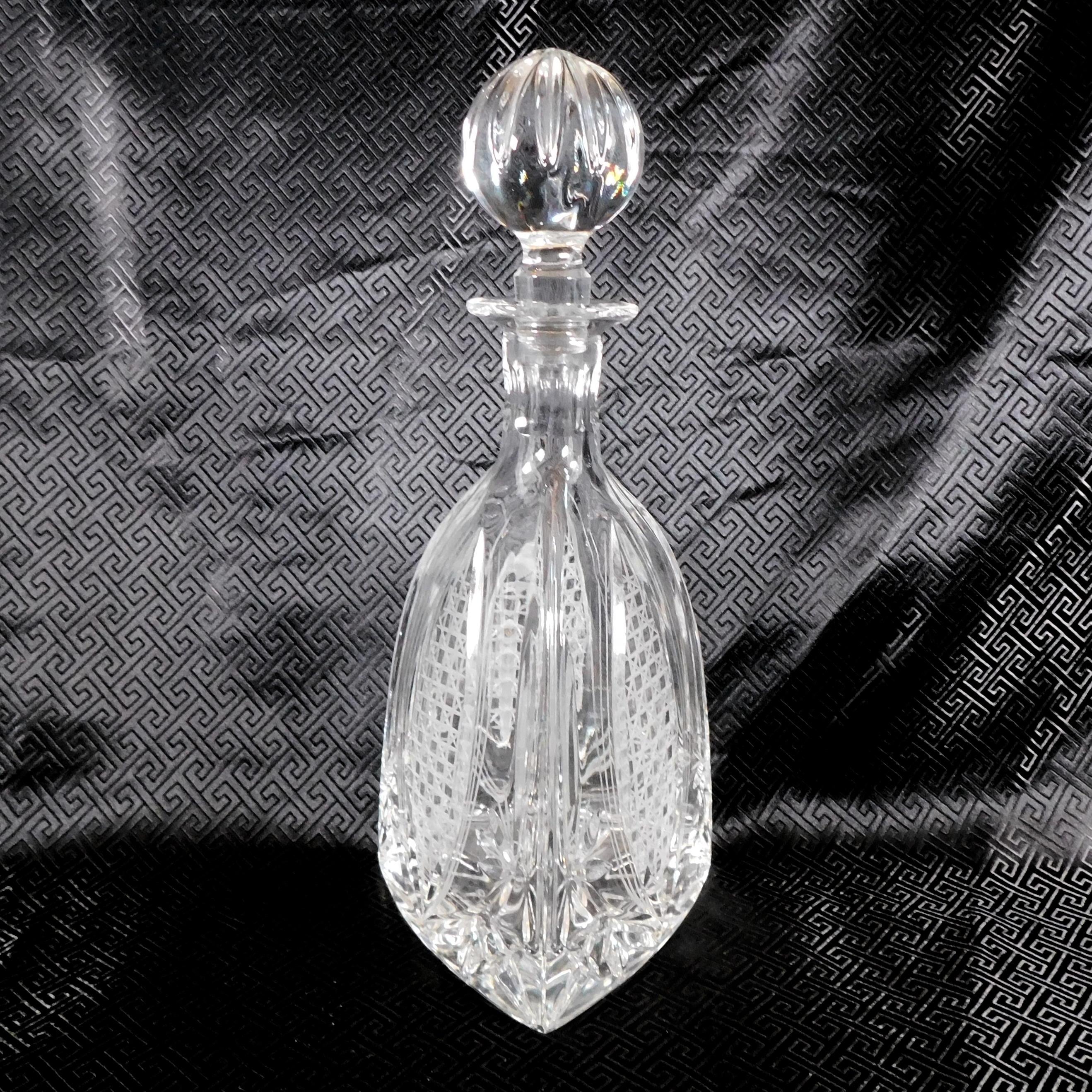 Vintage Three Sided Decanter with Wrong Stopper # 26037