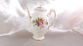 Aynsley White Floral Coffee Pot in Aynsley Spray # 25219