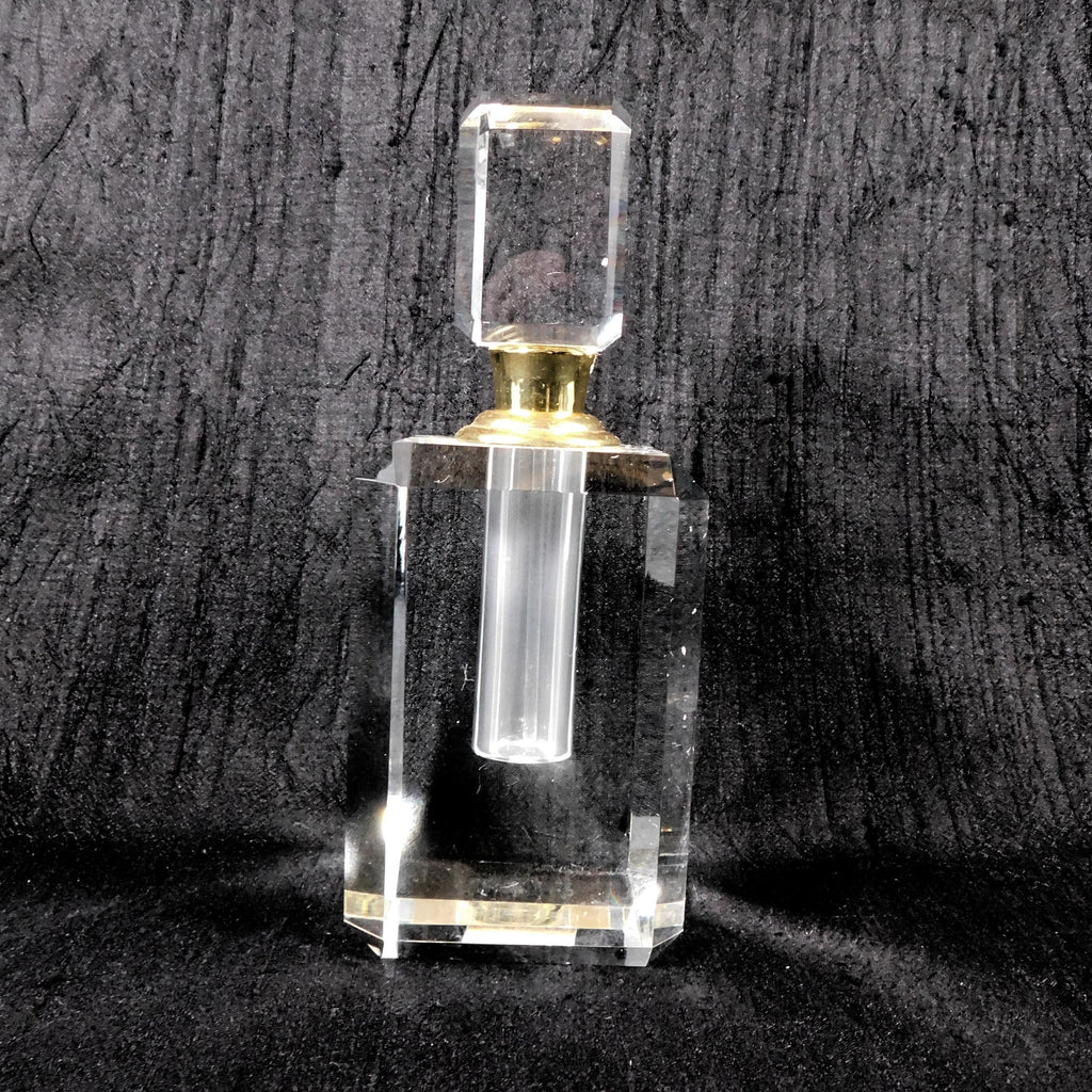 Large Cut Crystal Perfume Bottle with Matching Stopper # 26195