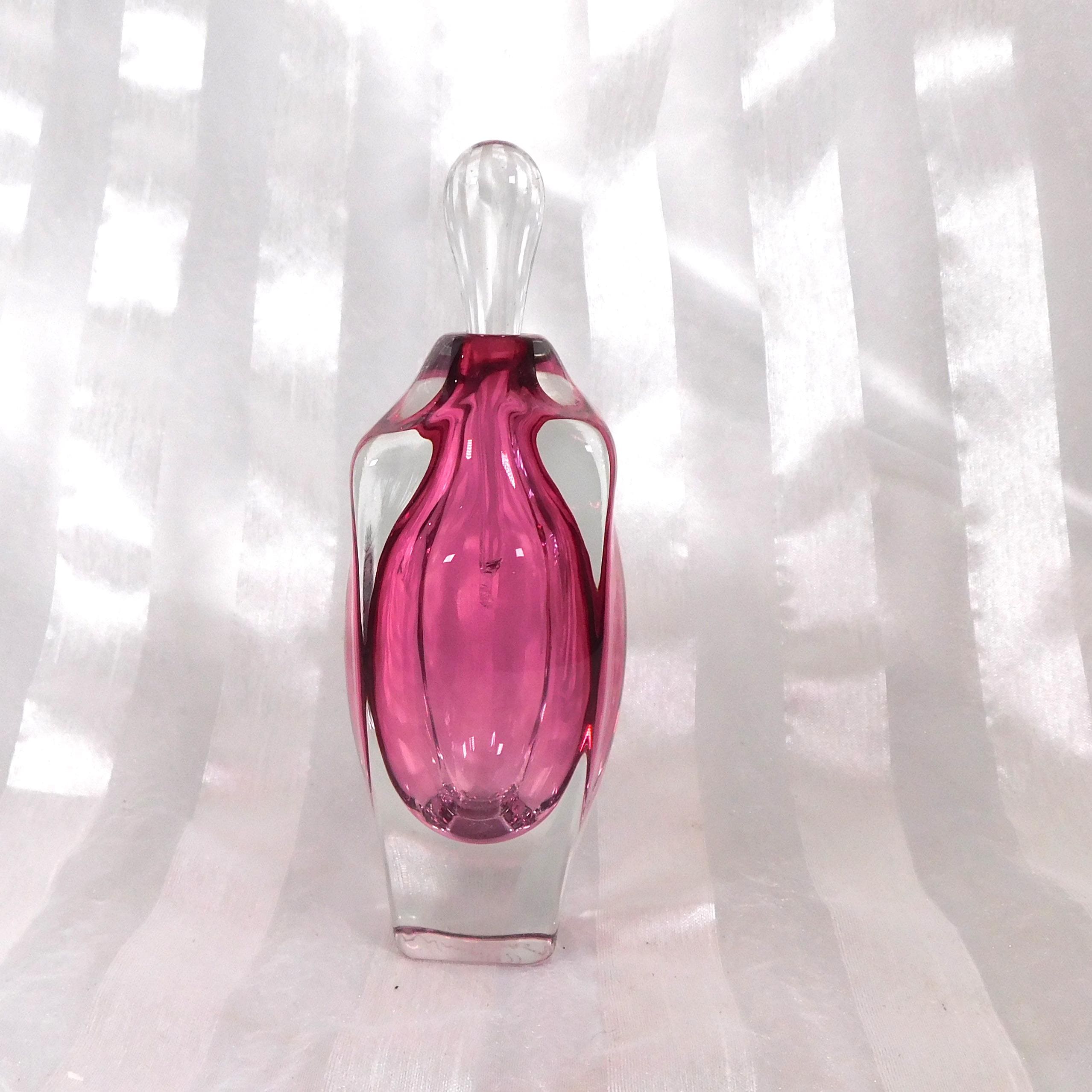 Pink Signed Winfisky Perfume Bottle # 26503