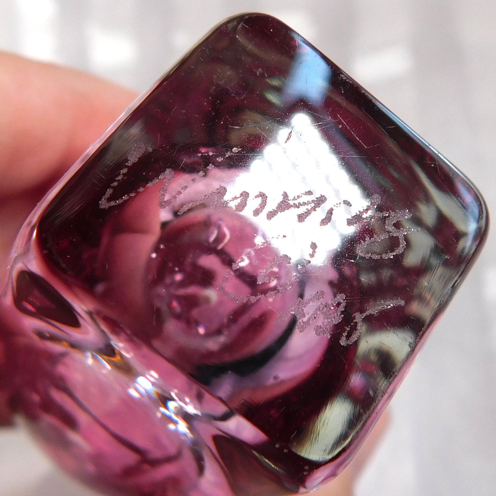 Pink Signed Winfisky Perfume Bottle # 26503