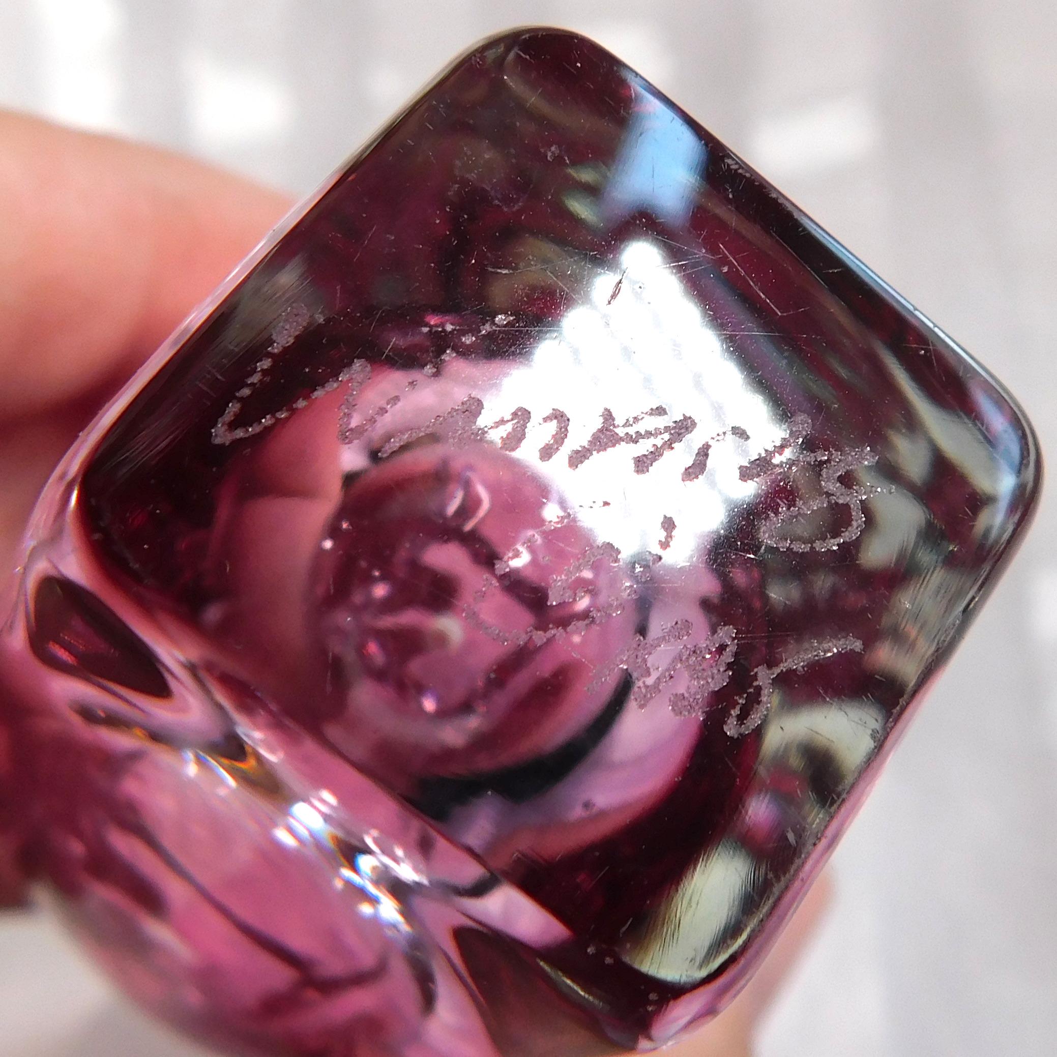 Pink Signed Winfisky Perfume Bottle # 26503