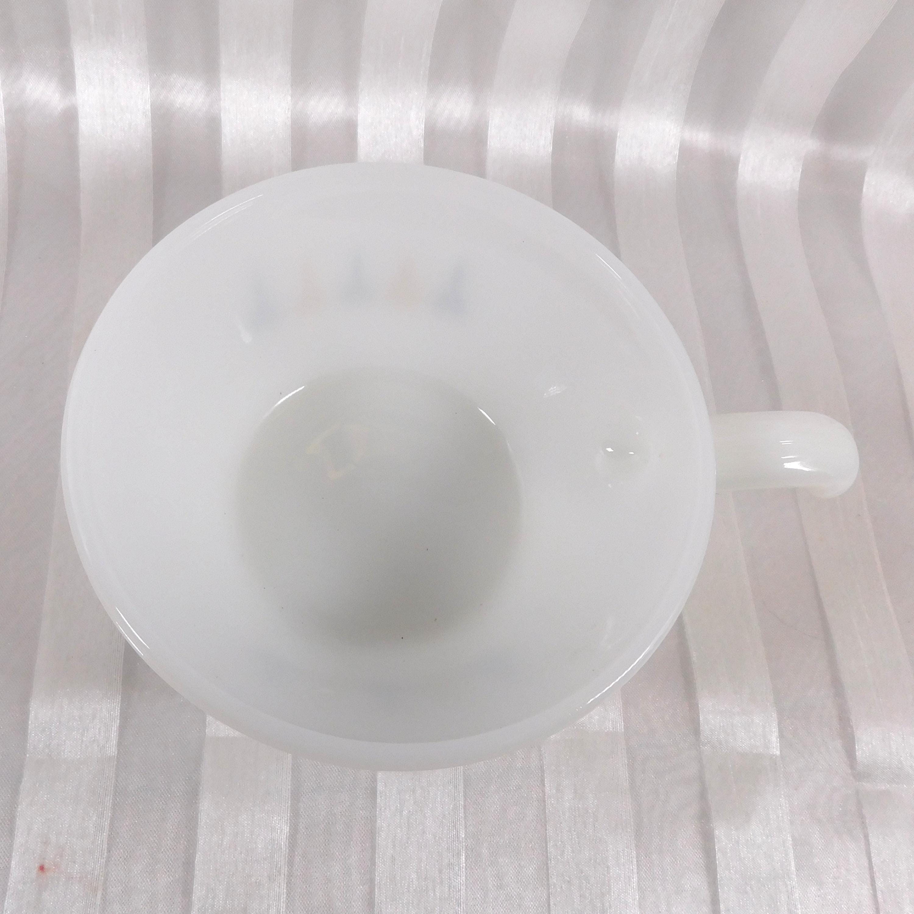 Anchor Hocking Fire King Set of two White Ramekin Dishes with Handles # 26223