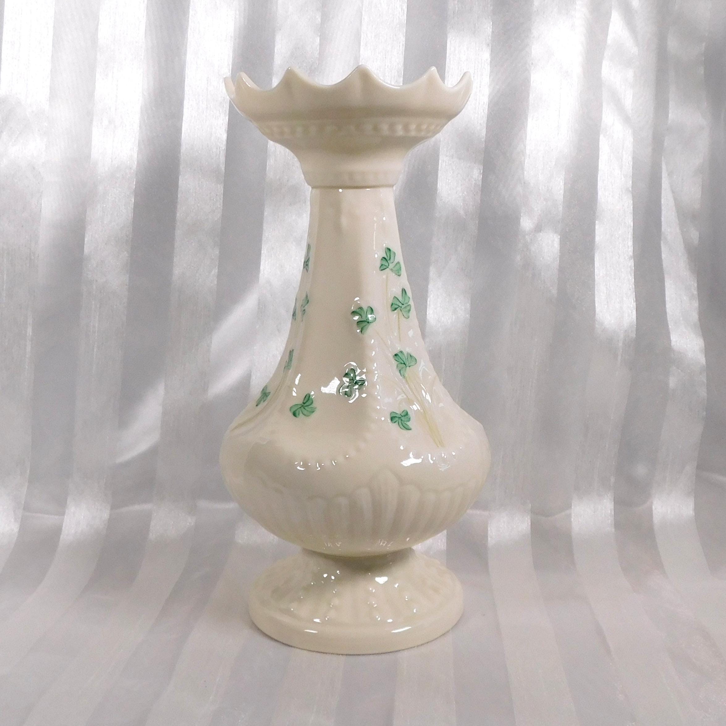 Belleek Shamrock Eight Inch Island Vase # 26669