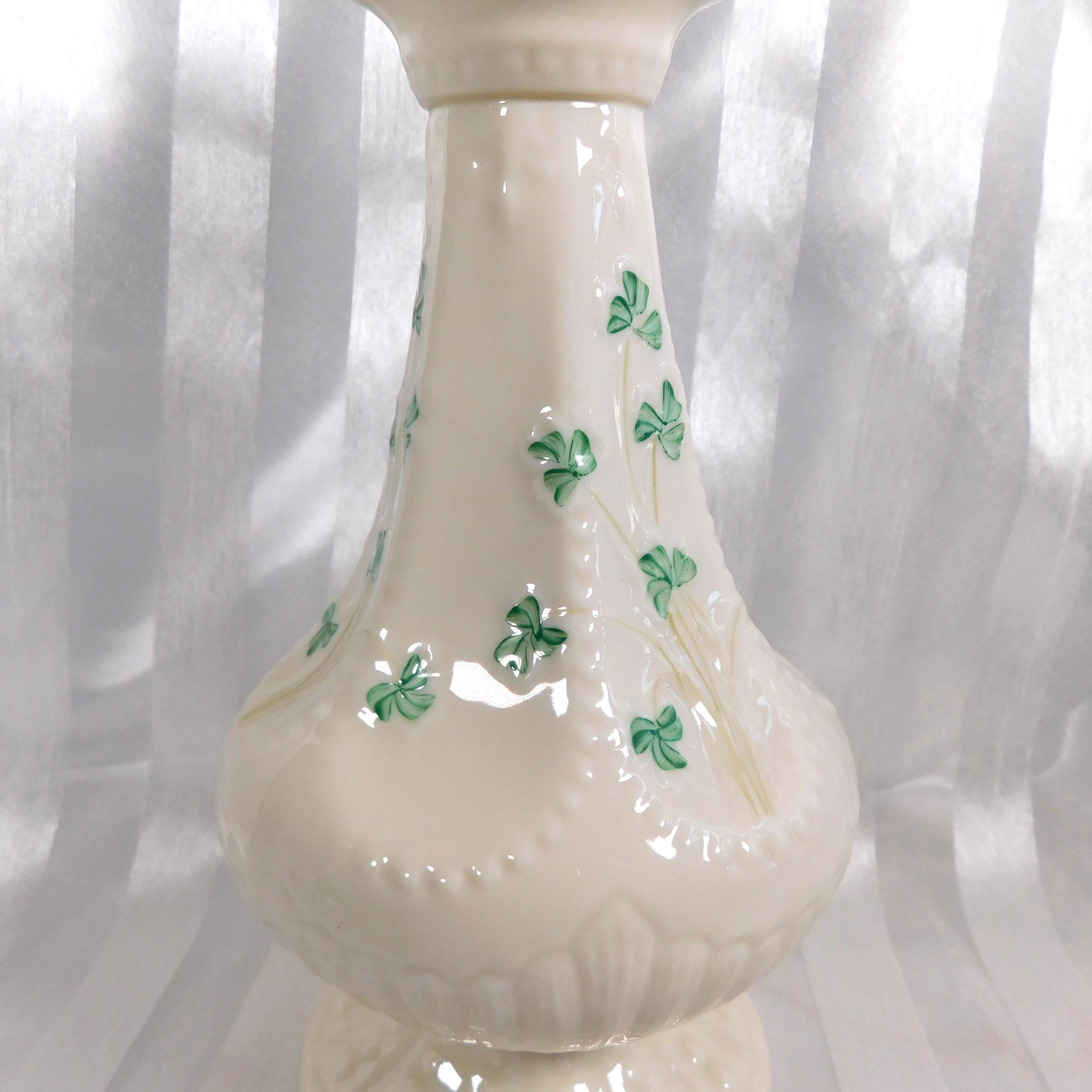 Belleek Shamrock Eight Inch Island Vase # 26669