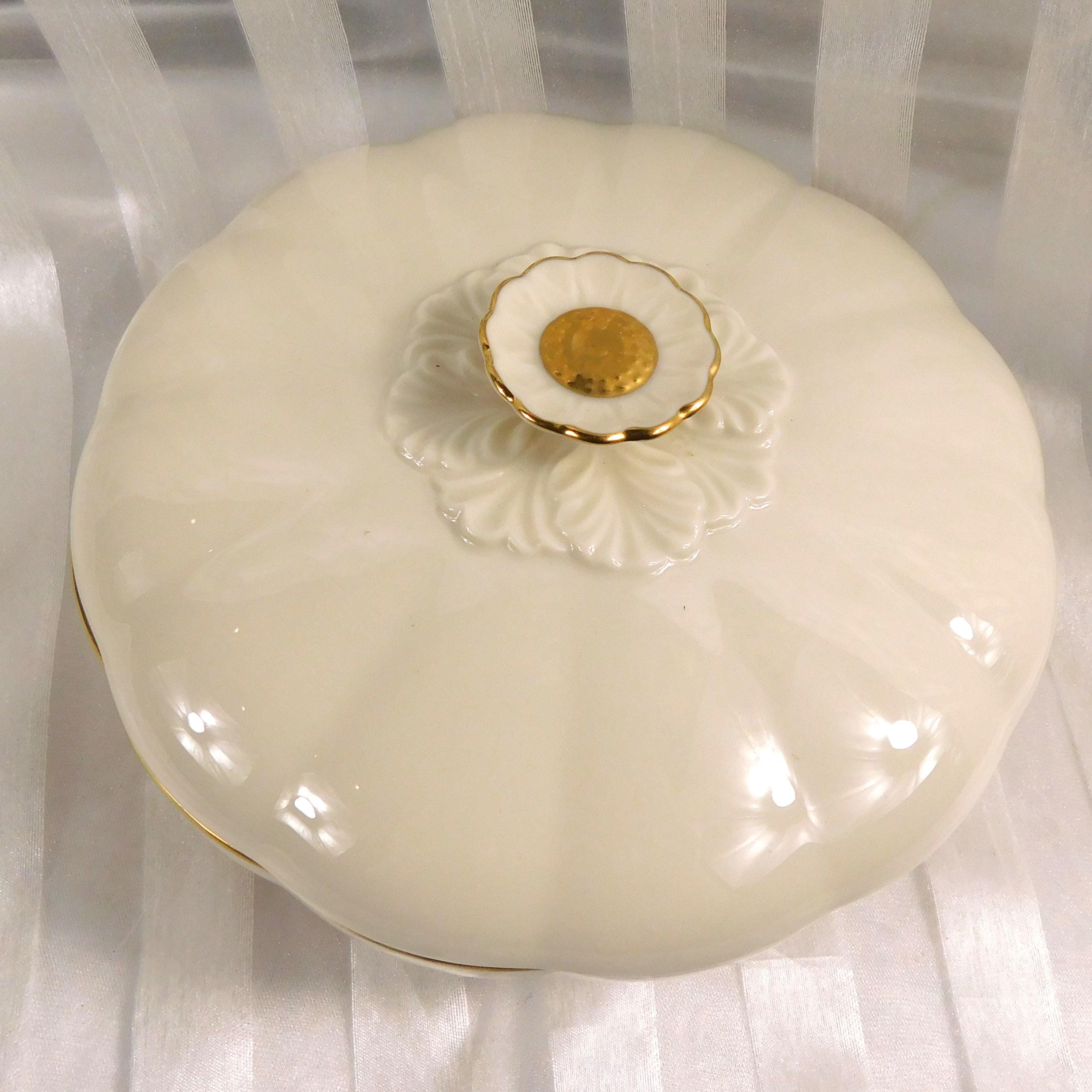 Lenox Primrose Large Covered Candy or Serving Dish # 26782