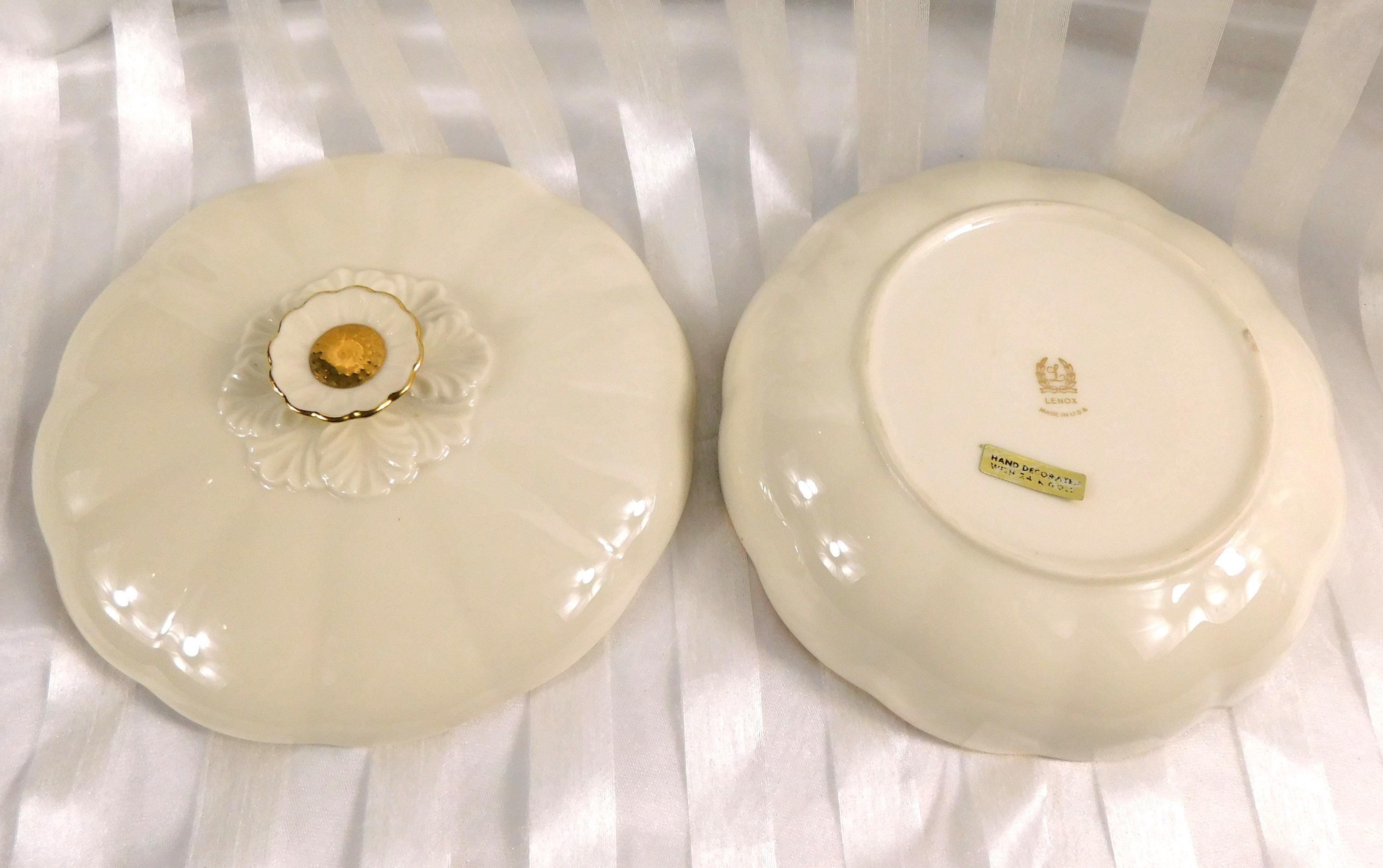 Lenox Primrose Large Covered Candy or Serving Dish # 26782