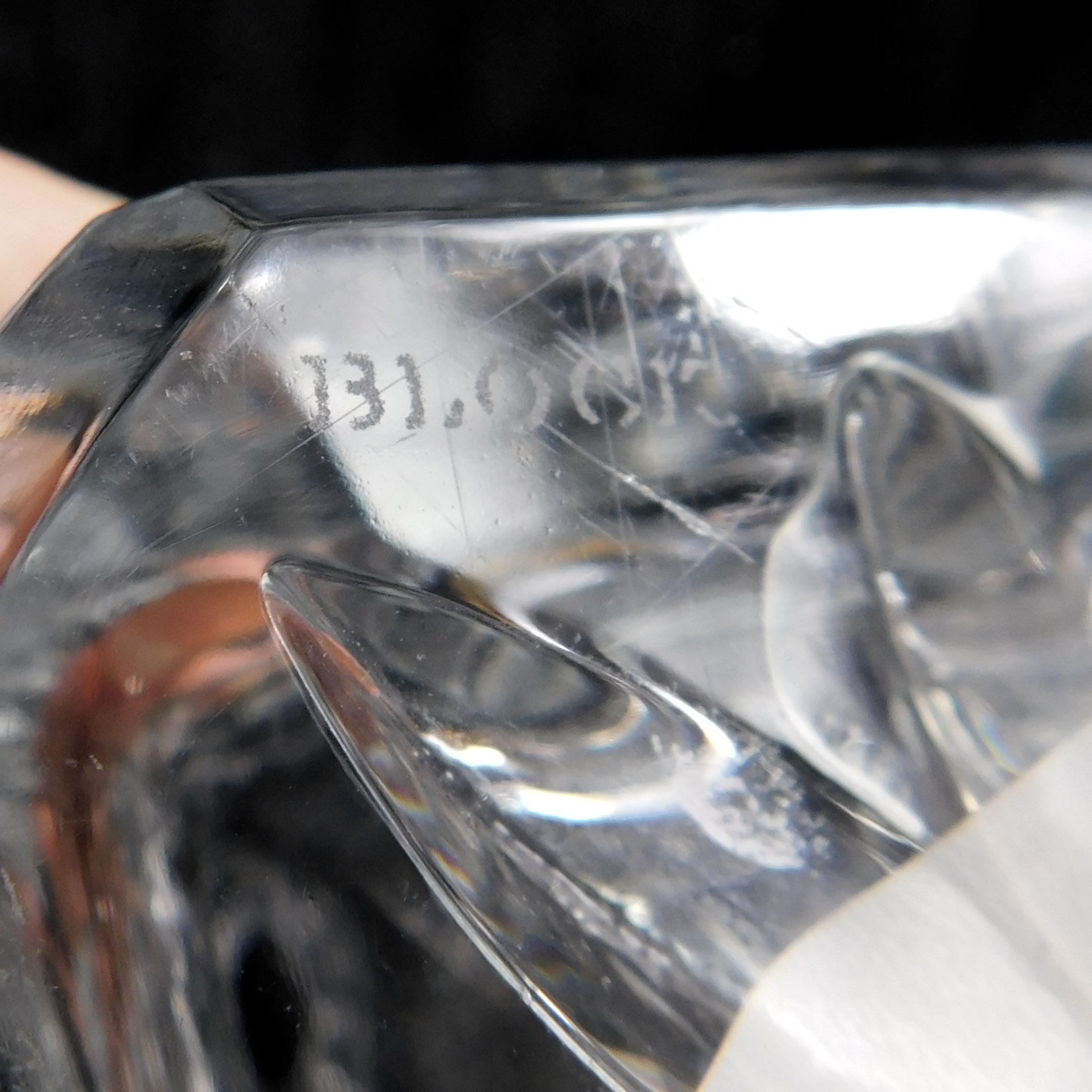 Block Cut Crystal Whiskey Decanter in Olympic # 21844