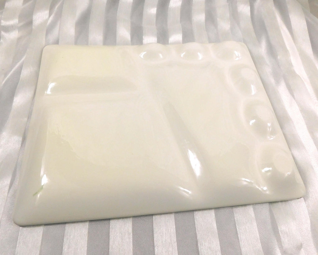 Green and Cream Divided Serving Tray # 26936