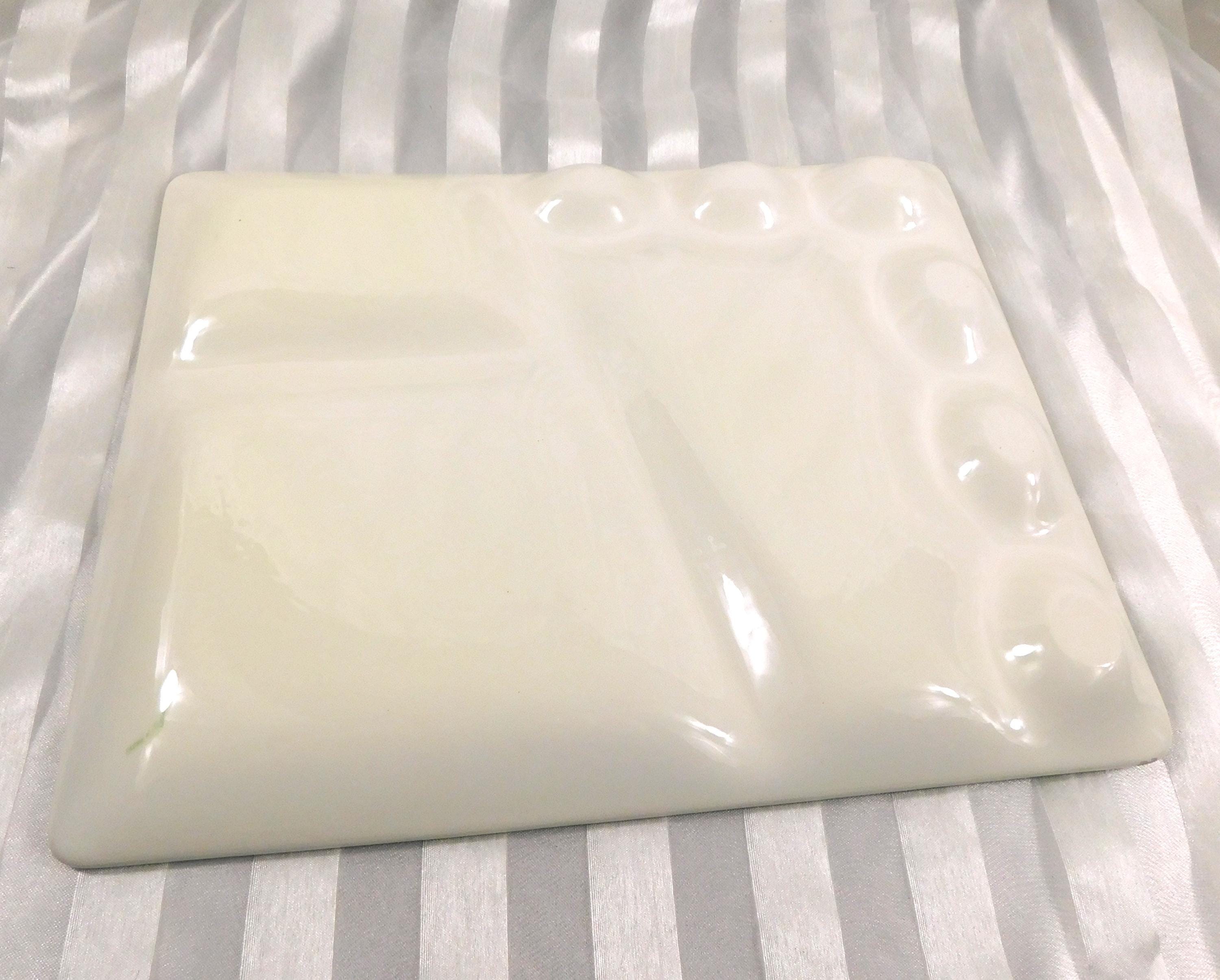 Green and Cream Divided Serving Tray # 26936