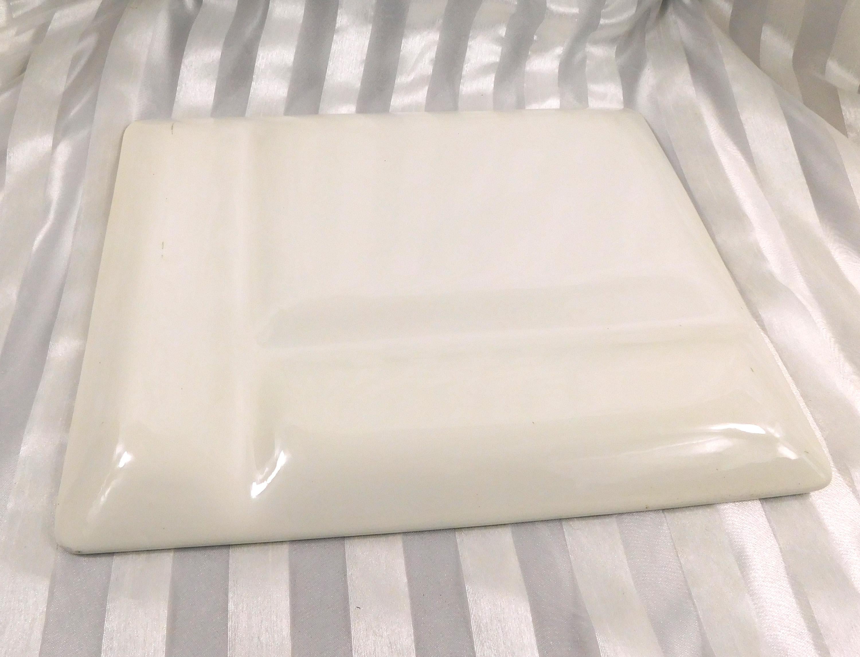 Green and Cream Divided Serving Tray # 26937