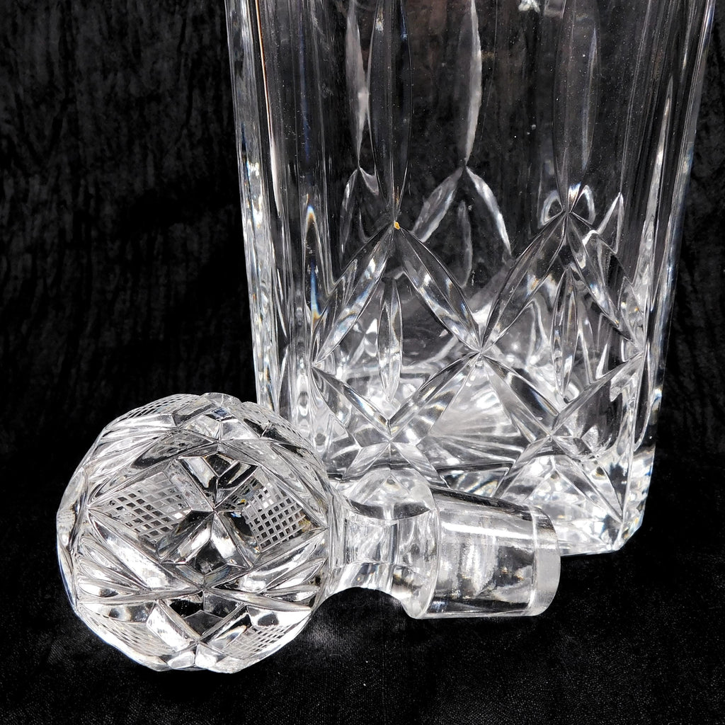 Block Cut Crystal Whiskey Decanter in Olympic # 21844