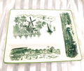 Green and Cream Divided Serving Tray # 26937