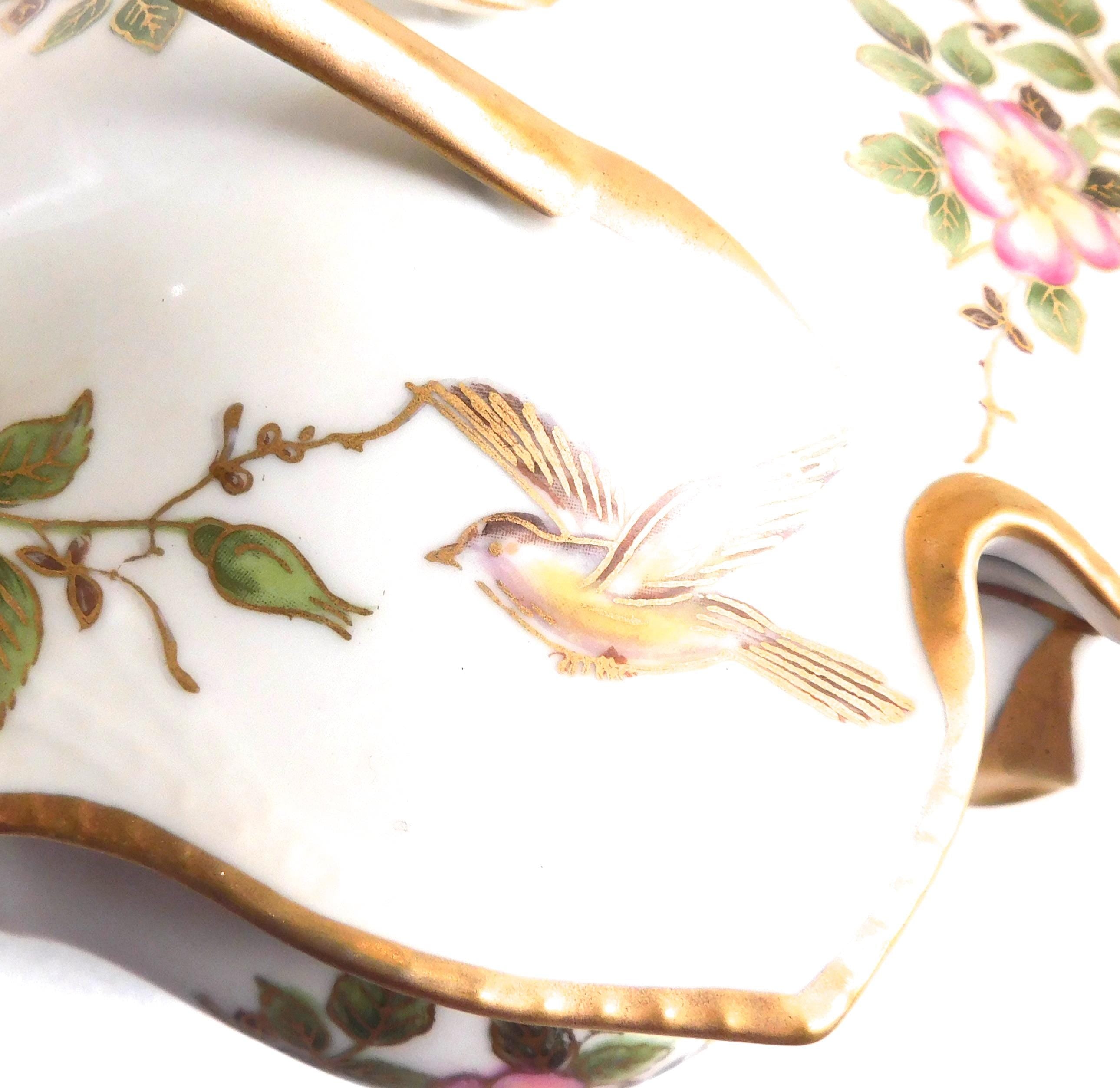 Lenwile-Ardalt Covered Leaf Shaped Serving Dish  # 25772