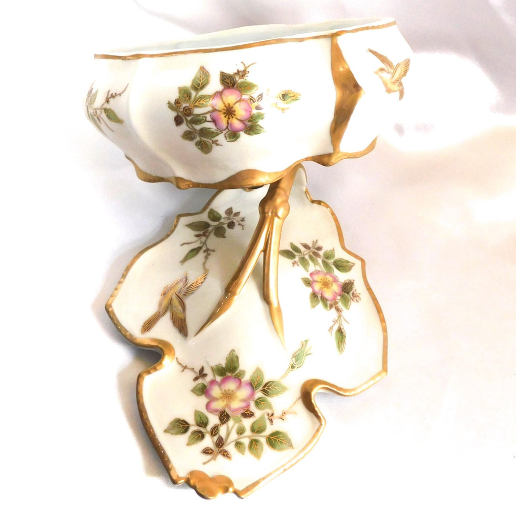 Lenwile-Ardalt Covered Leaf Shaped Serving Dish  # 25772