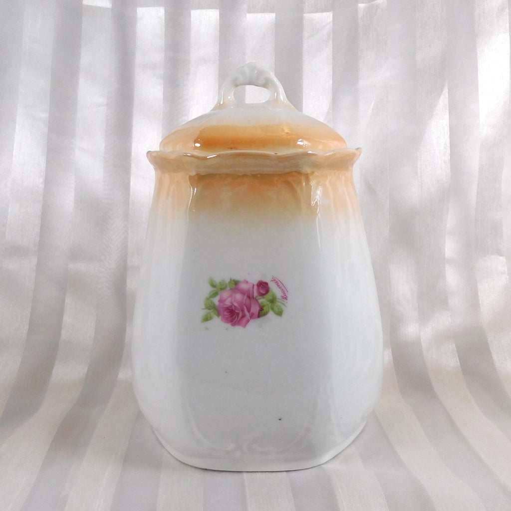 Altenburg Germany Floral Covered Biscuit Jar # 26055
