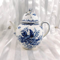 Blue Sprays Floral Teapot # 27091