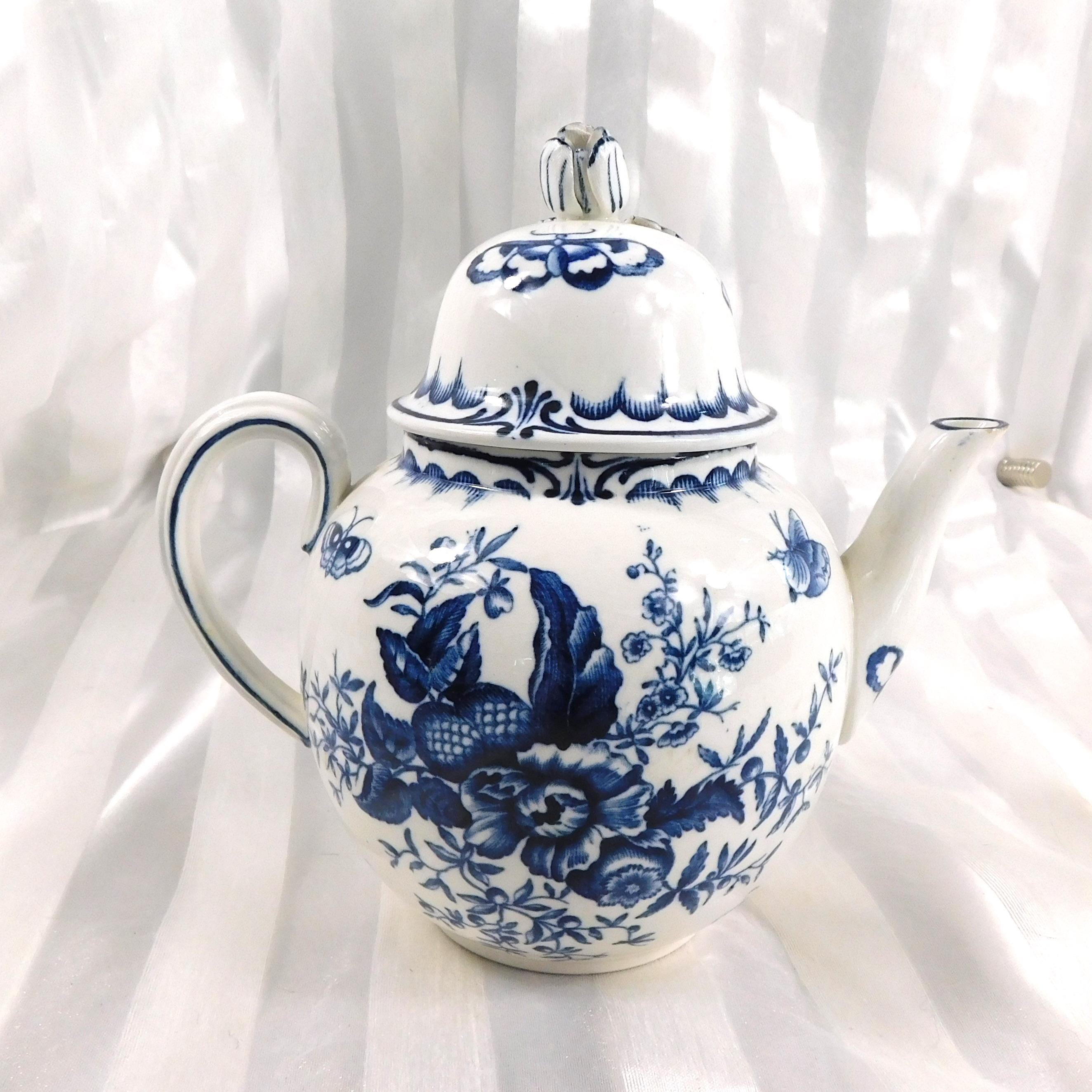 Blue Sprays Floral Teapot # 27091