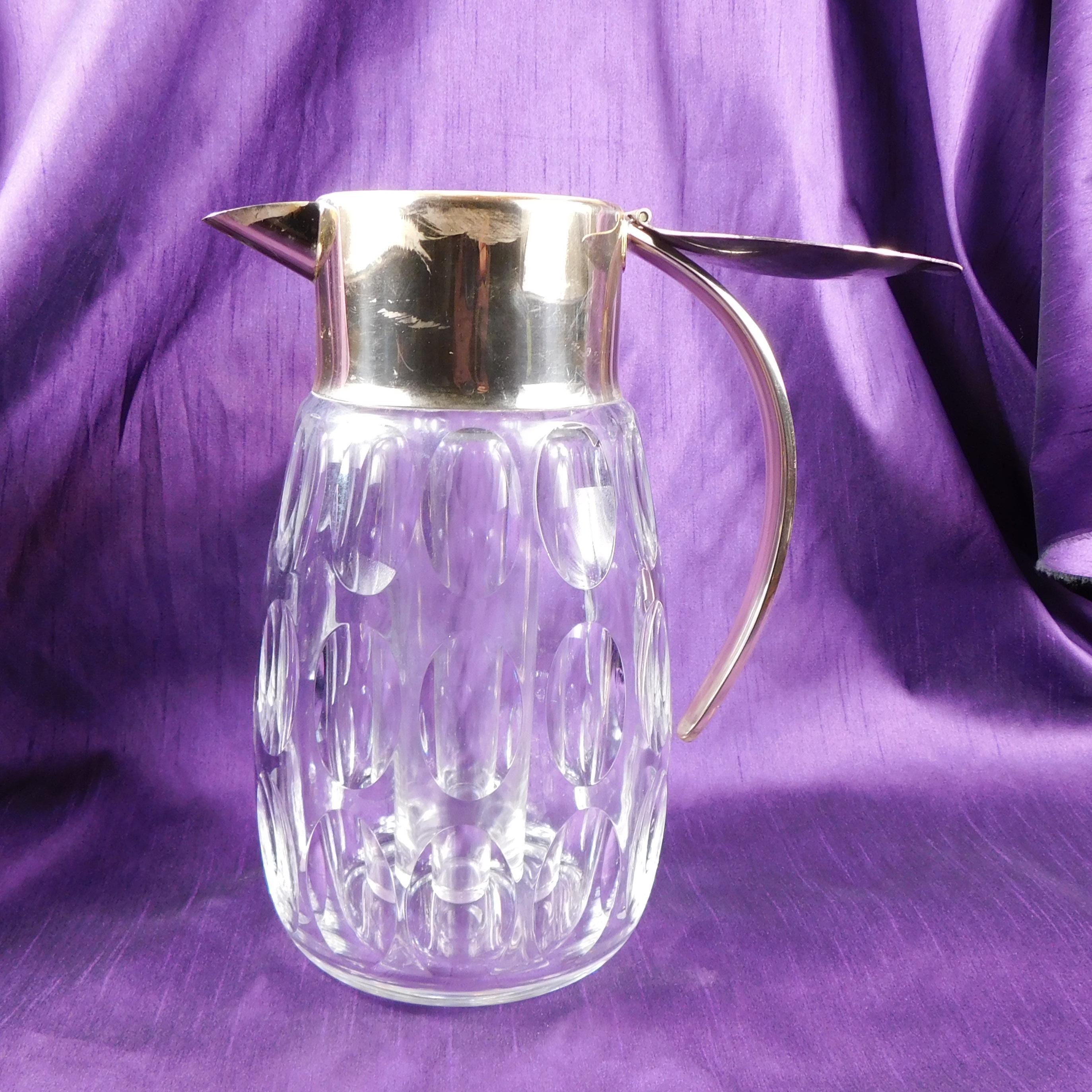 Large Crystal Wine Decanter with Ice Insert # 27157