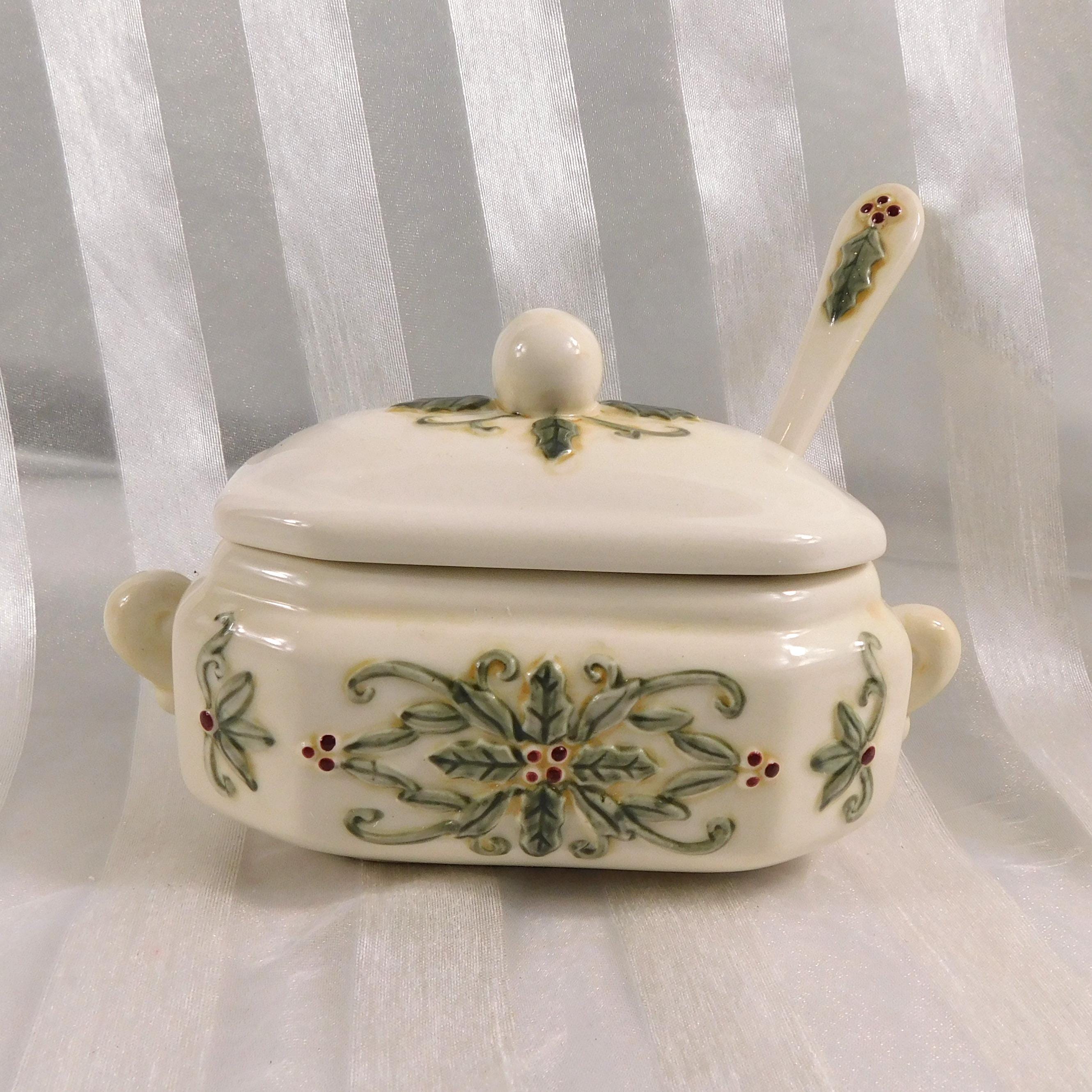 Amscan Inc Holiday Traditions Honey Pot or Jelly Jar with Spoon # 26795
