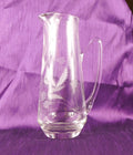 Clear Glass Drink Pitcher with Etched Design # 27236