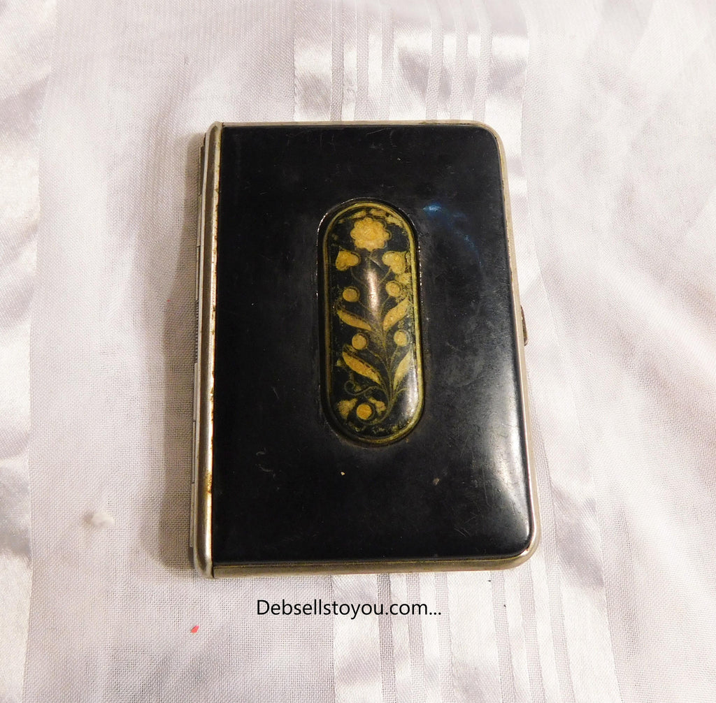 Black Mondaine Compact with Flower Front # 21103