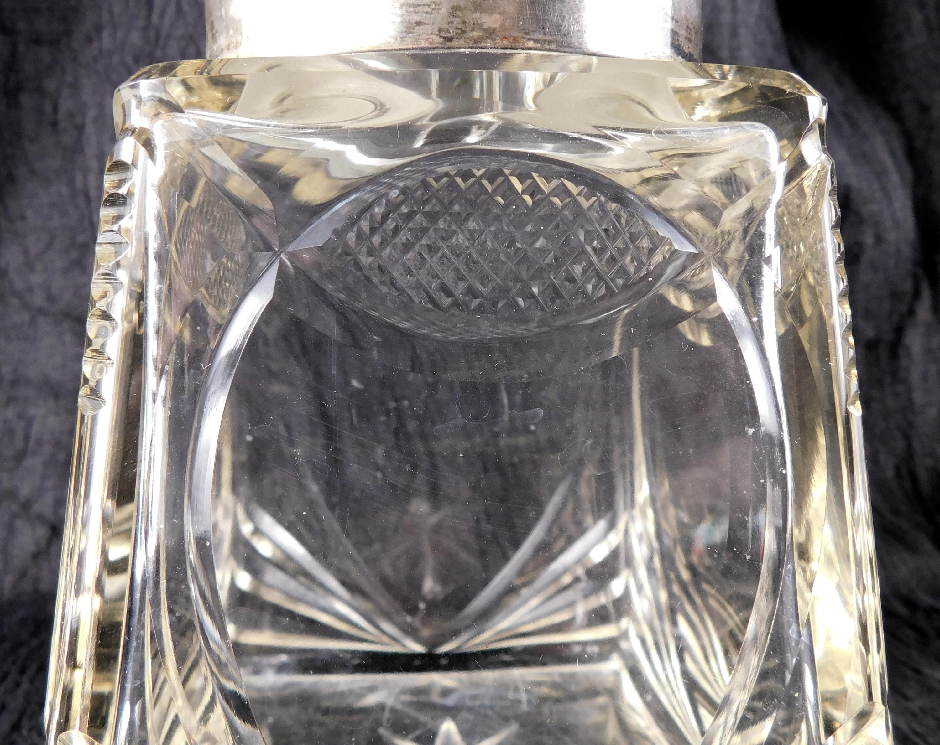 Antique Cut Glass Cannister or Decanter with Lid # 27296