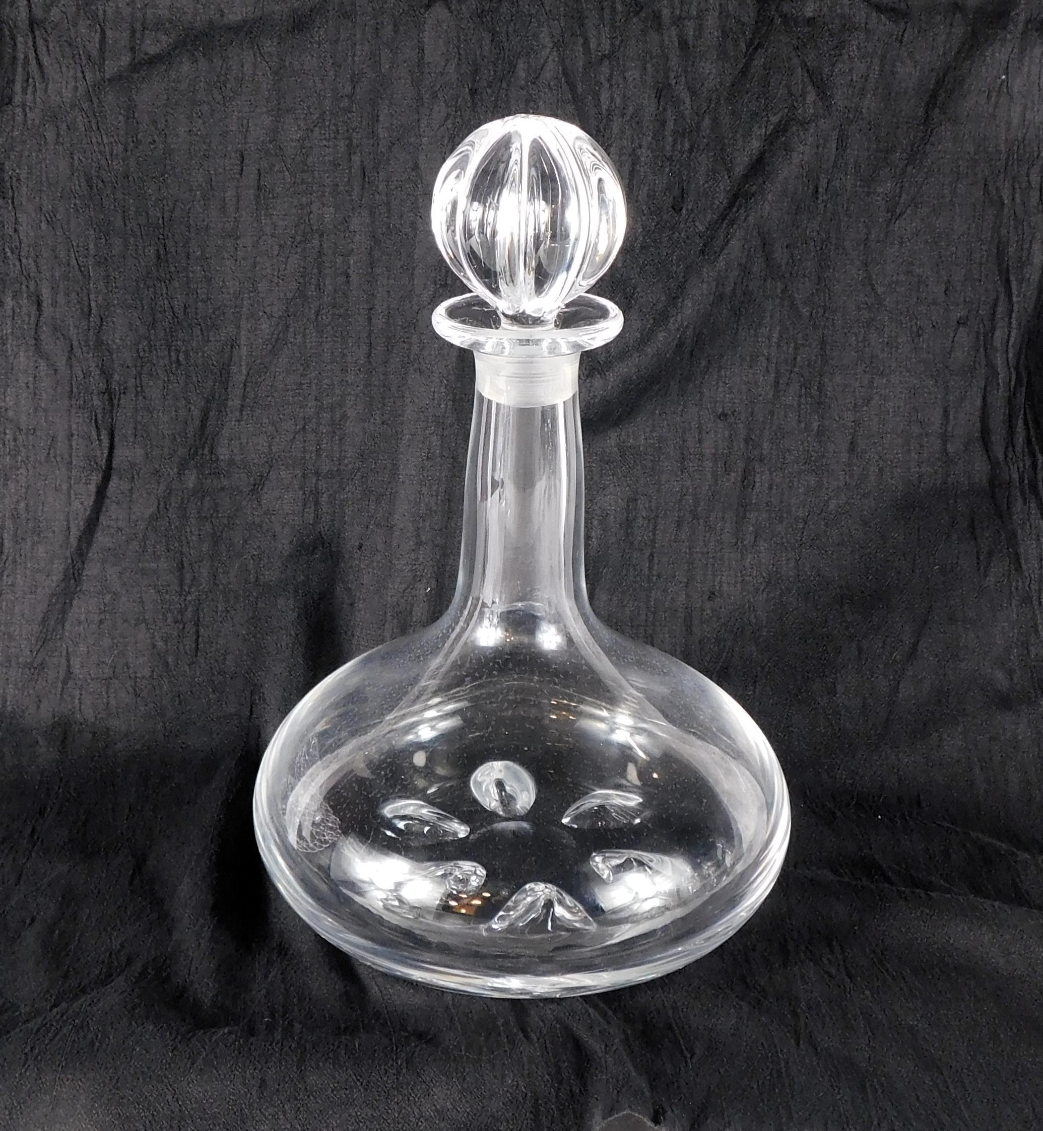Orrefors Signed Ships Decanter # 27381