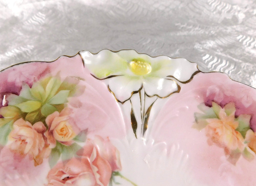 Pink Floral Serving Tray # 27368