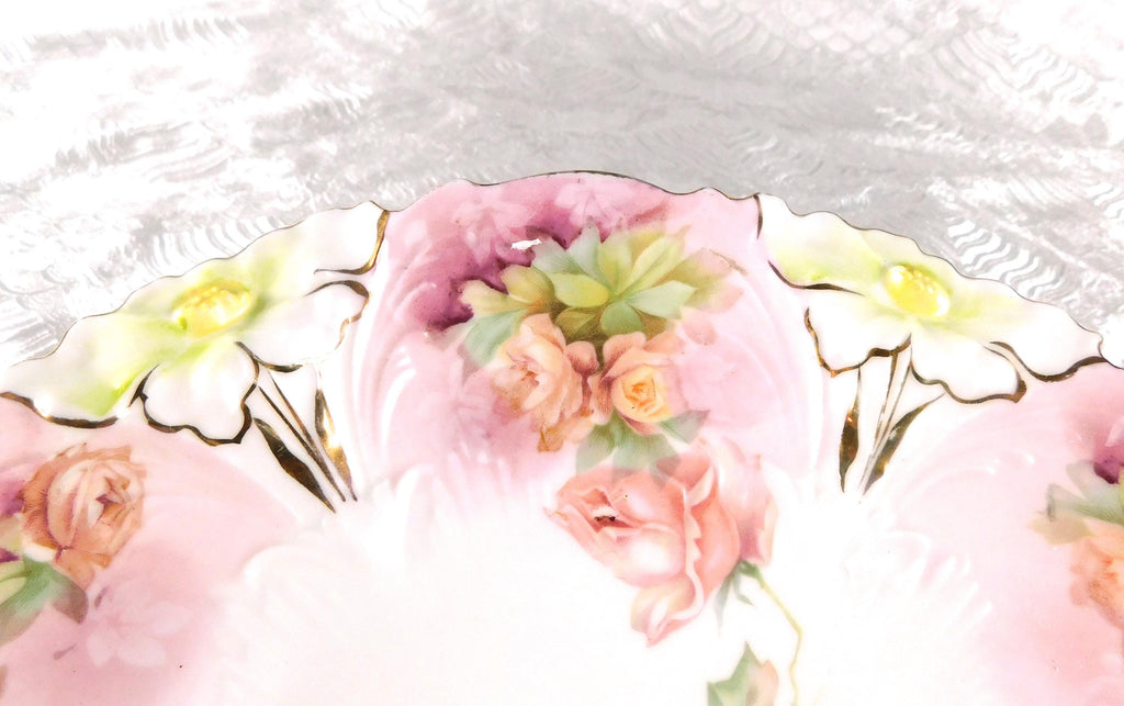 Pink Floral Serving Tray # 27368