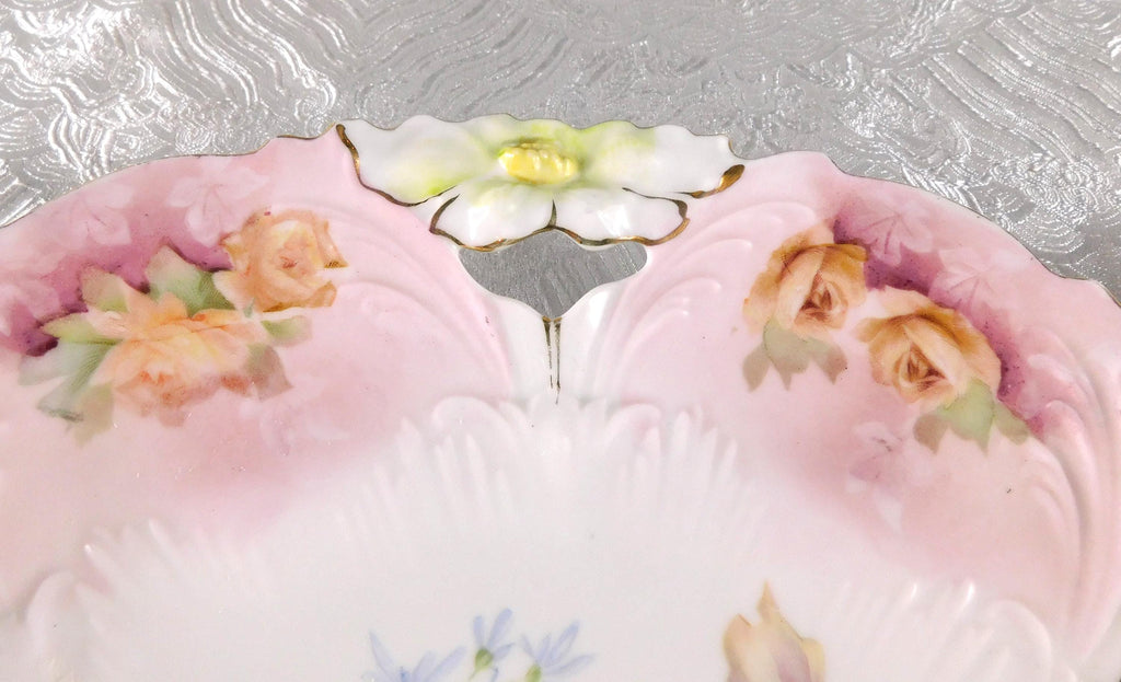Pink Floral Serving Tray # 27368