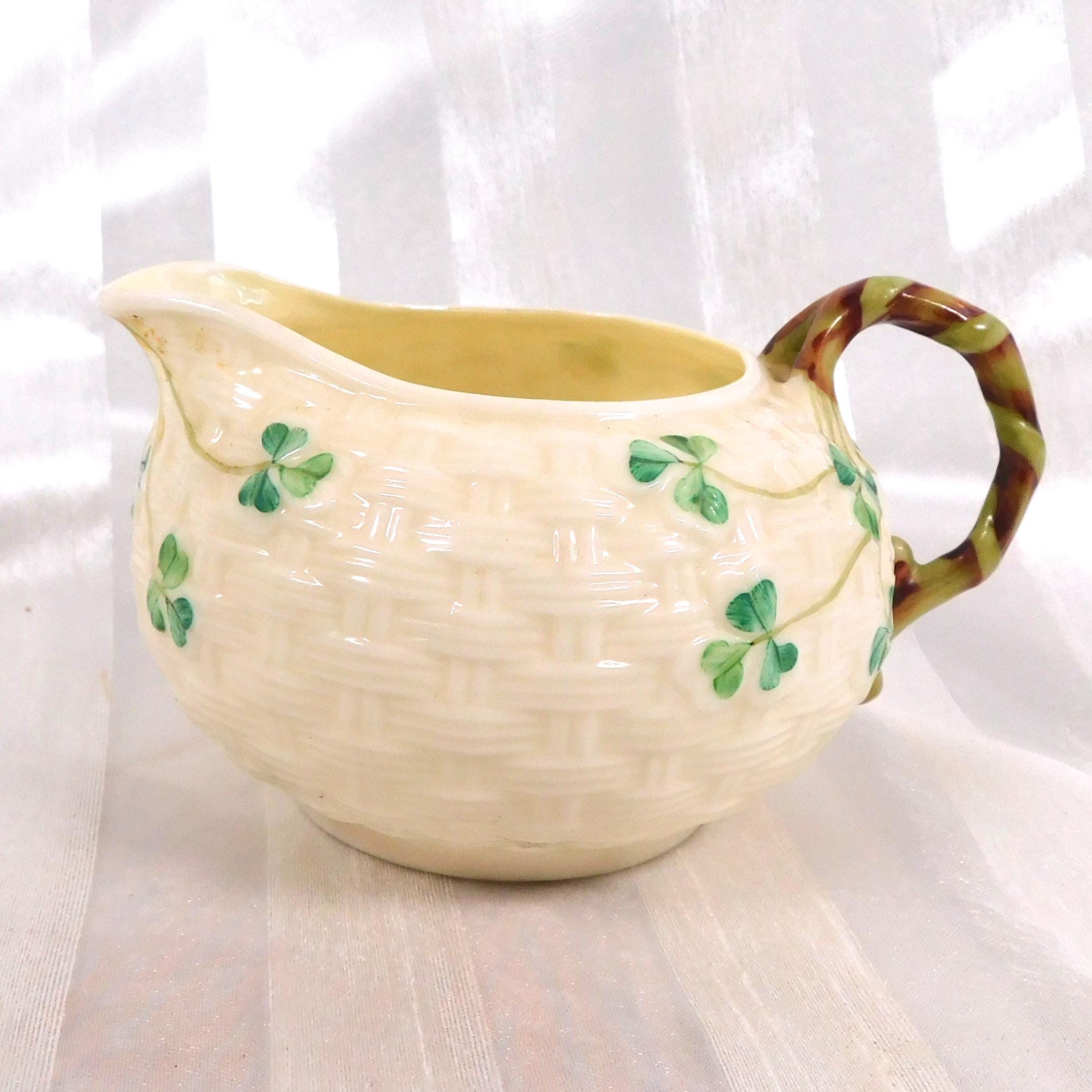 Belleek Creamer in Shamrock # 26643