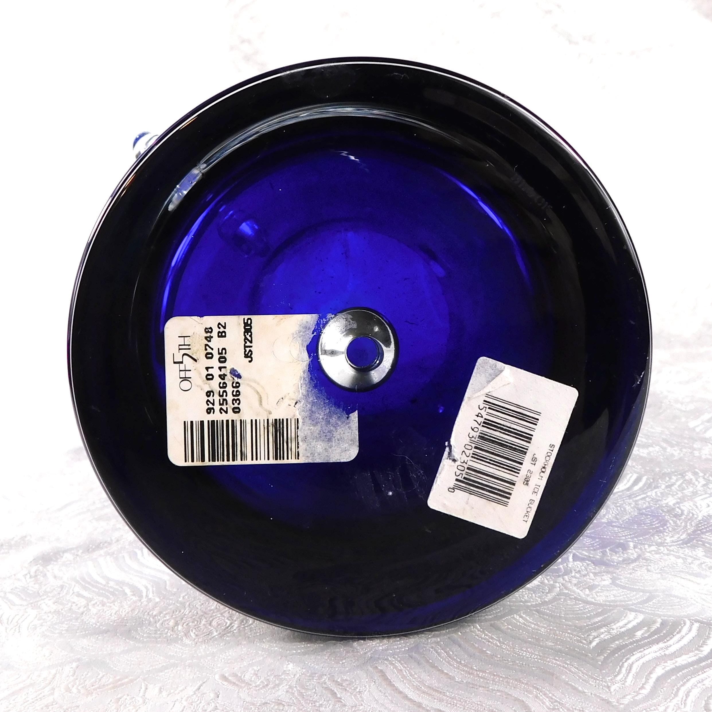 Block Cut Crystal Blue ice Bucket In Stockholm # 27415