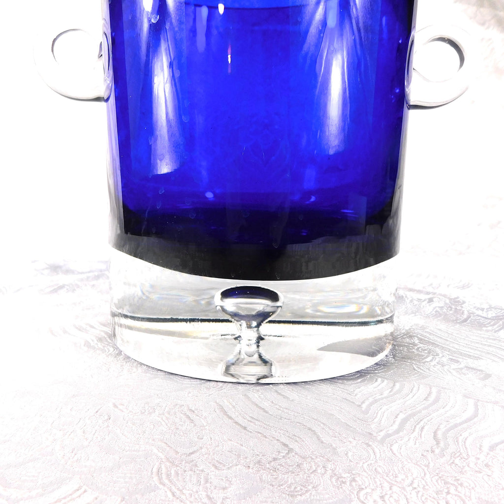 Block Cut Crystal Blue ice Bucket In Stockholm # 27415