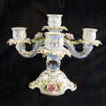 Alboth Kaiser Five Candle Candelabra with Dimensional Flowers # 27405
